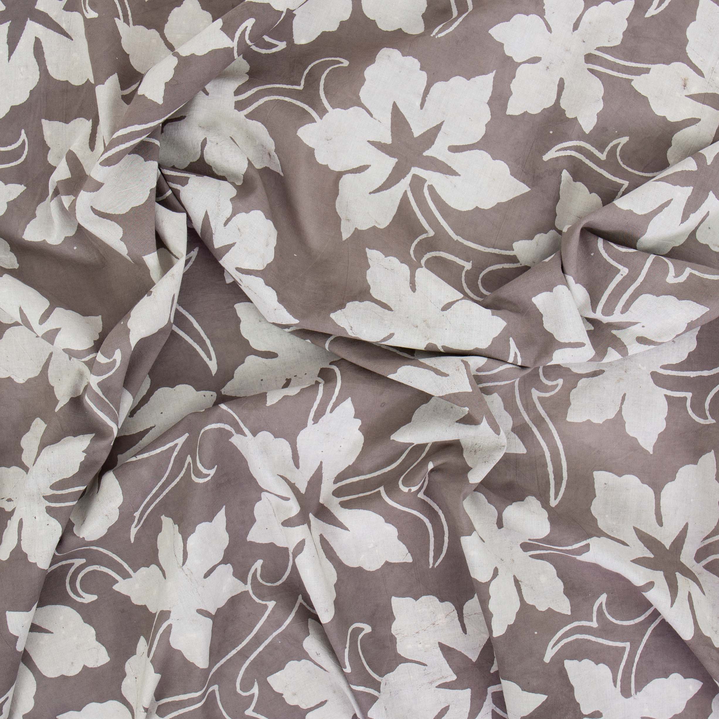 NATURAL Fig leaf Fabric, grey