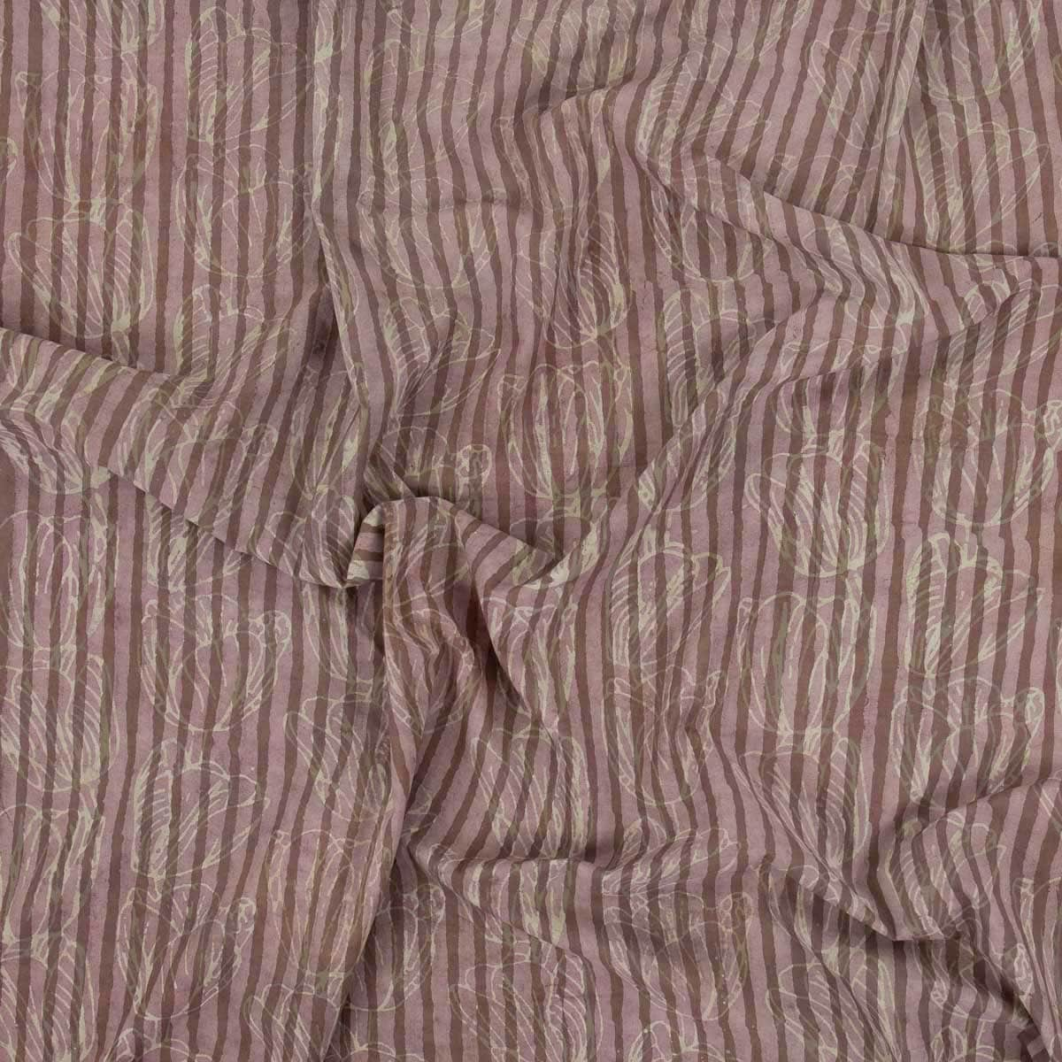 NATURAL STRIPED TULIP Fabric