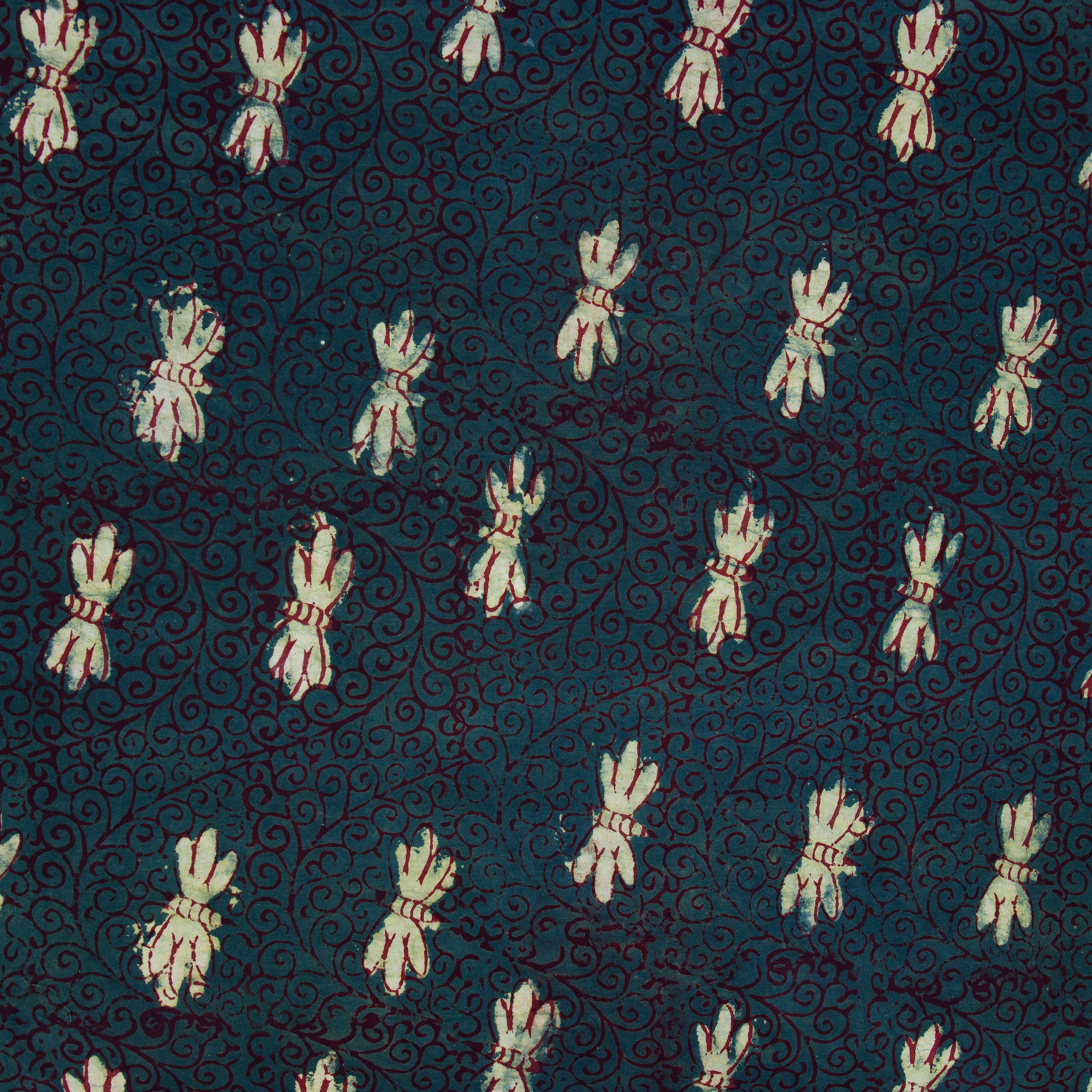 NATURAL DRAGONFLY Fabric, green/brown