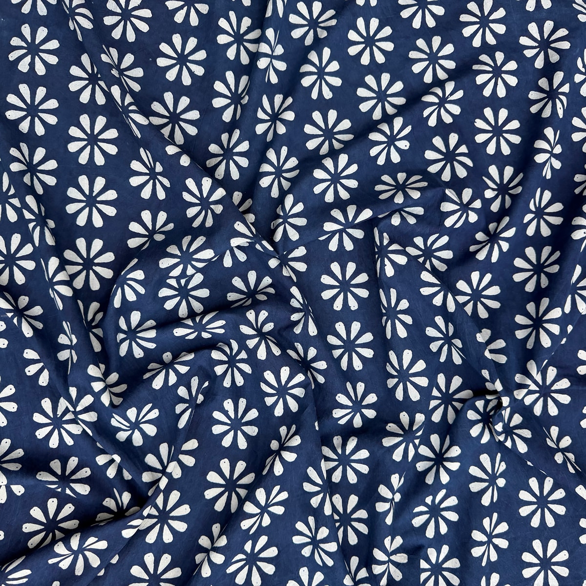 NATURAL Daisy Metervara, indigo