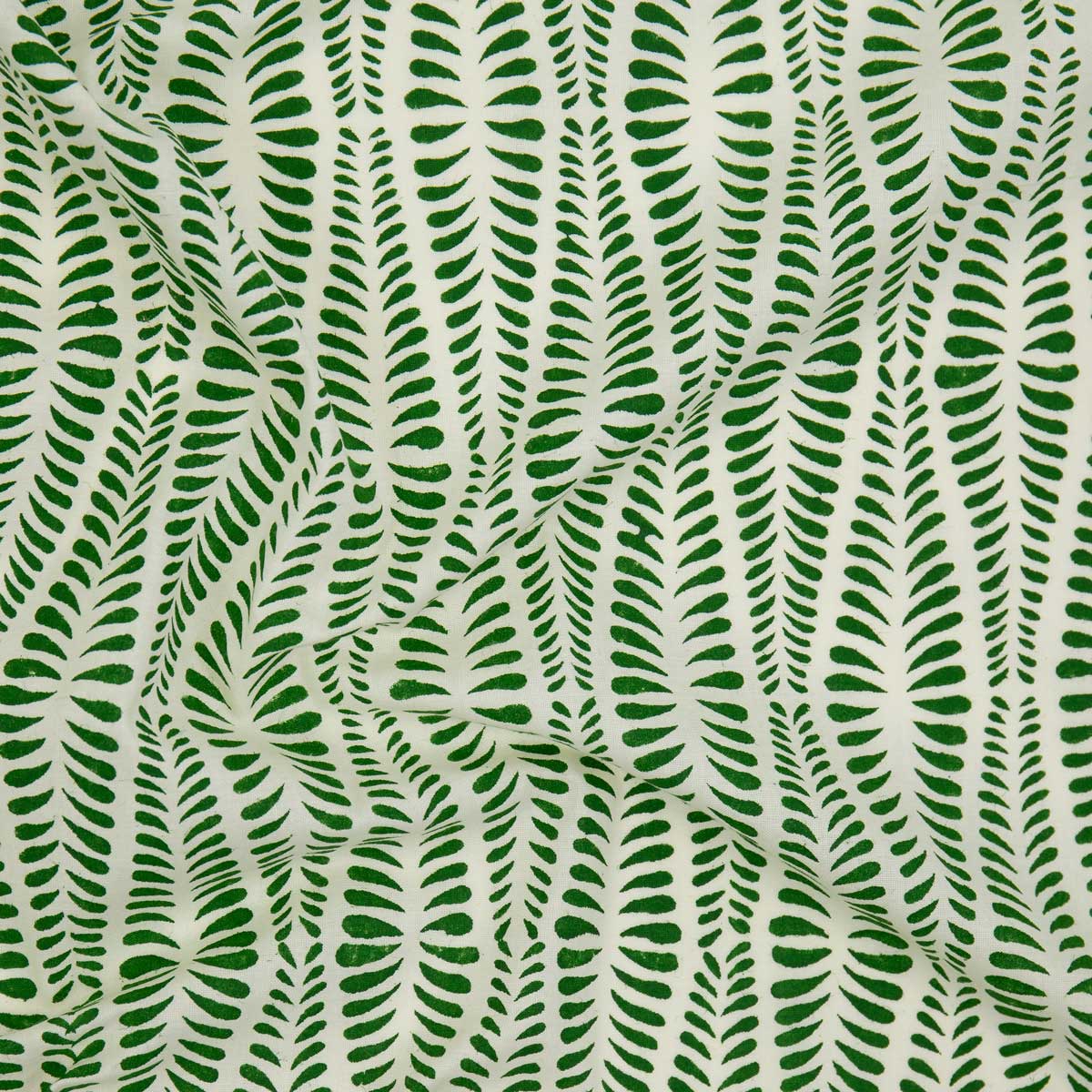 ORMBUNKE Fabric, green/white