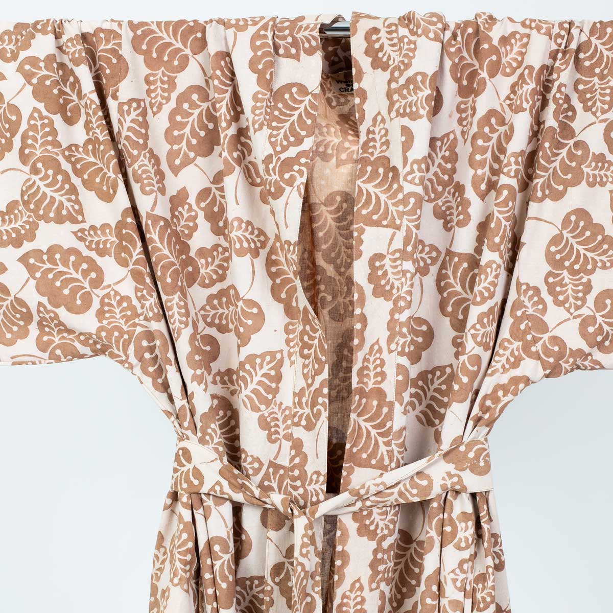 PALETTBLAD Kimono, ljusrosa/brun