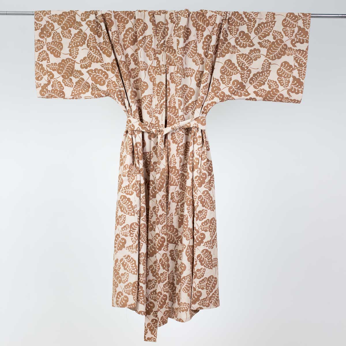 PALETTBLAD Kimono, ljusrosa/brun