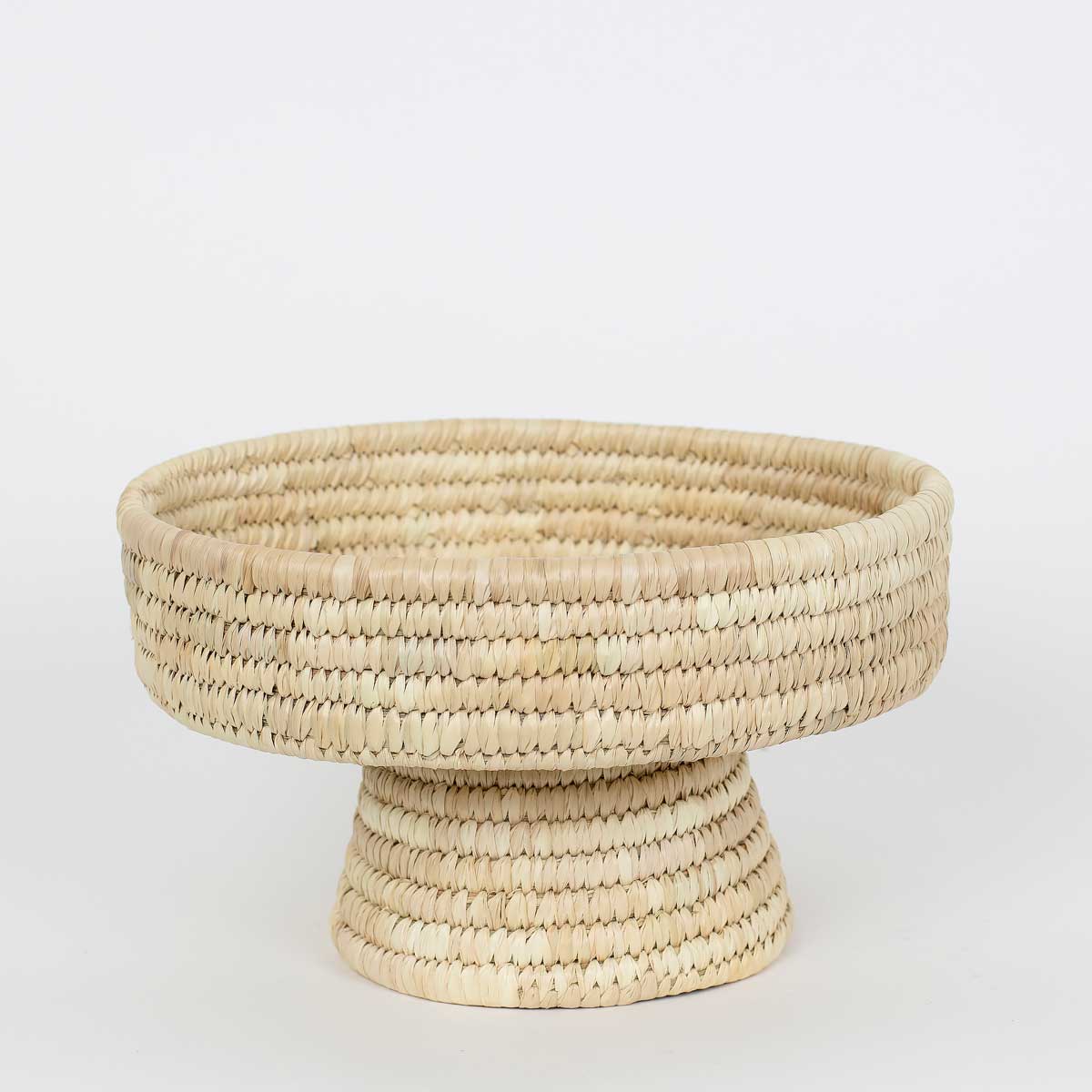 PALM CAKE Basket on foot, nature
