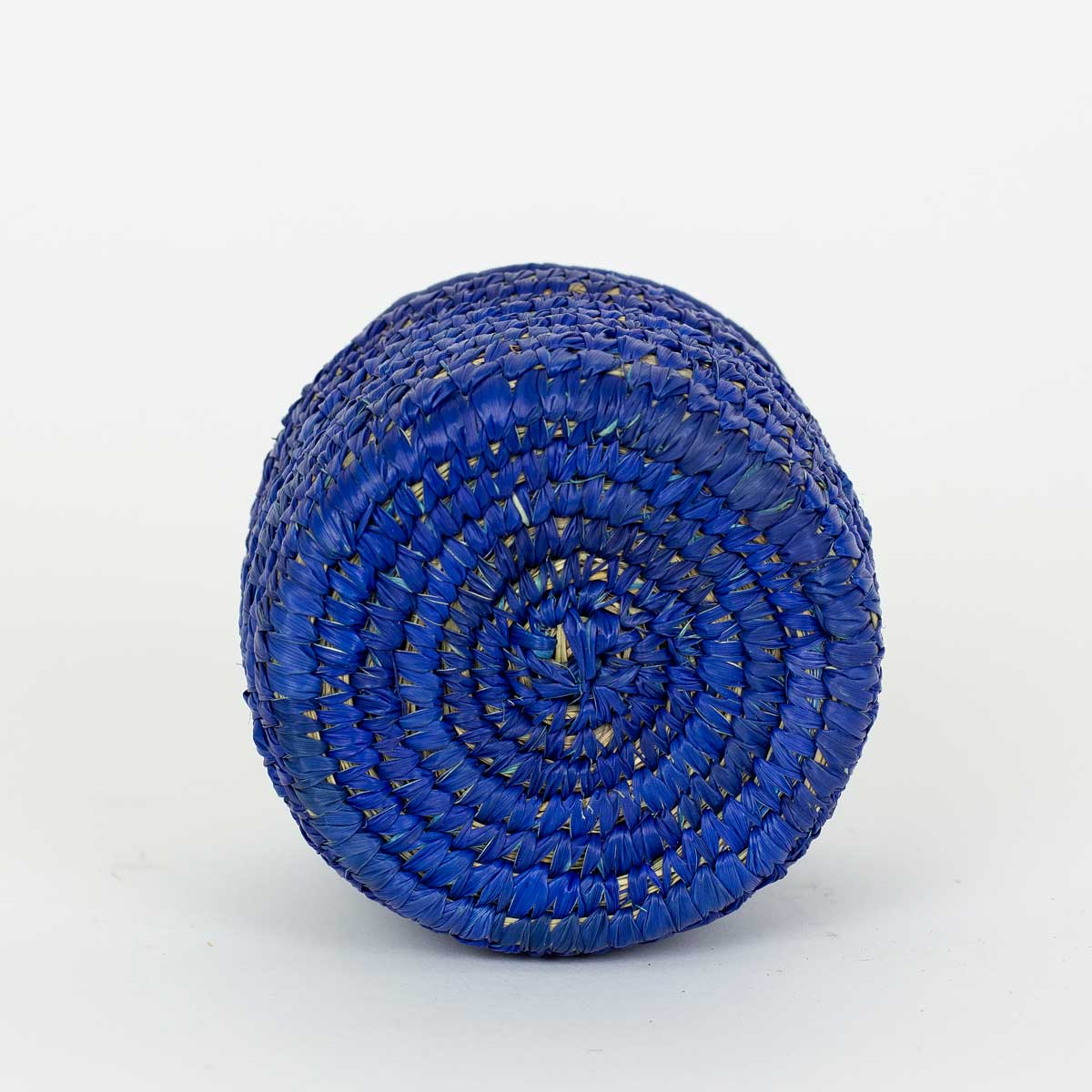 PALM COLOR MINI Basket w lid, blue