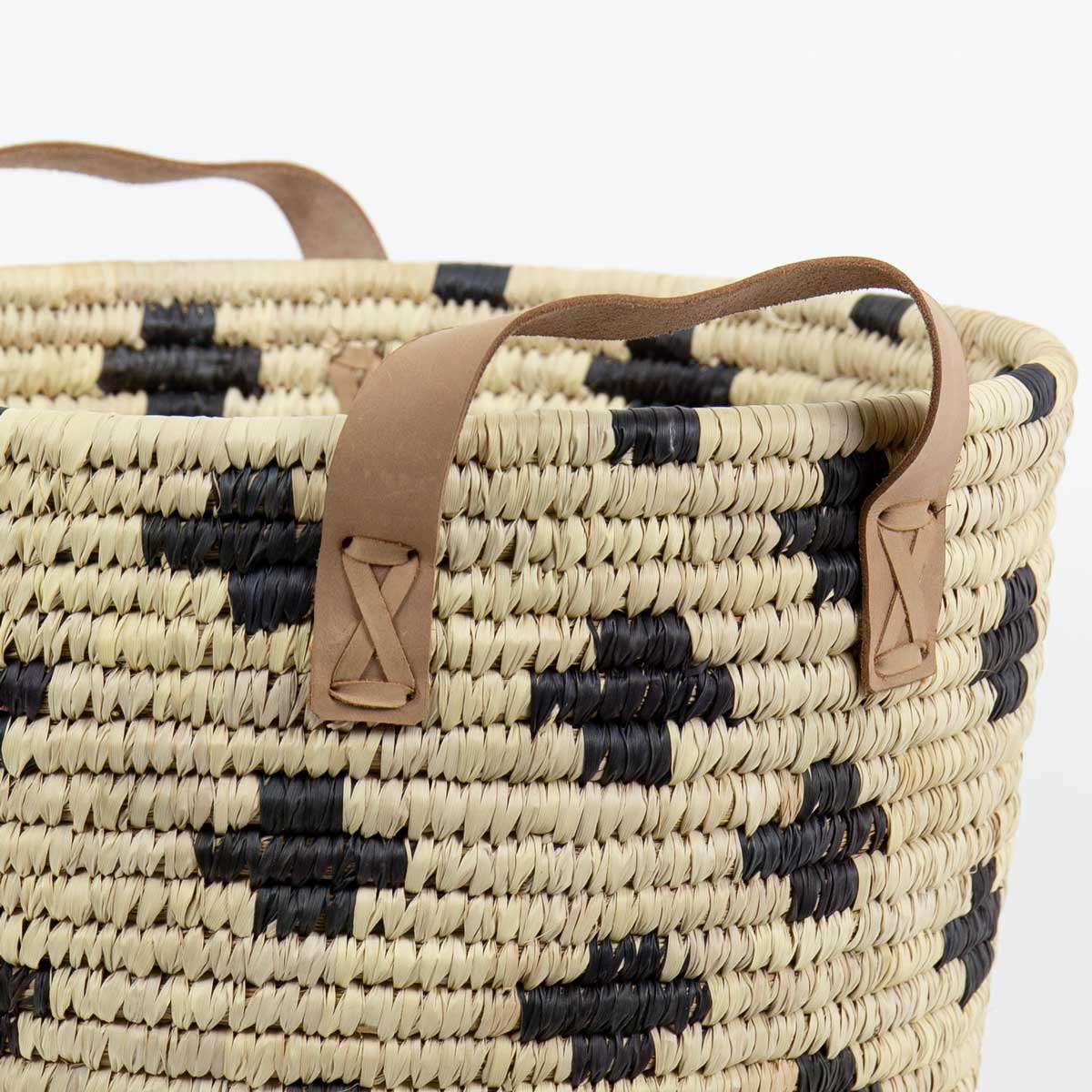 PALM PLUS Basket, natural/black