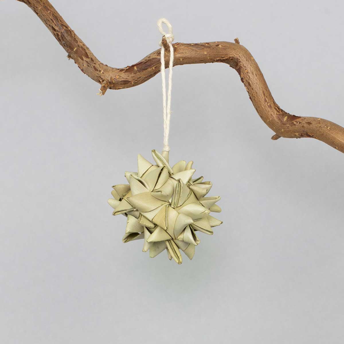 PALM STAR Christmas ornament, natural