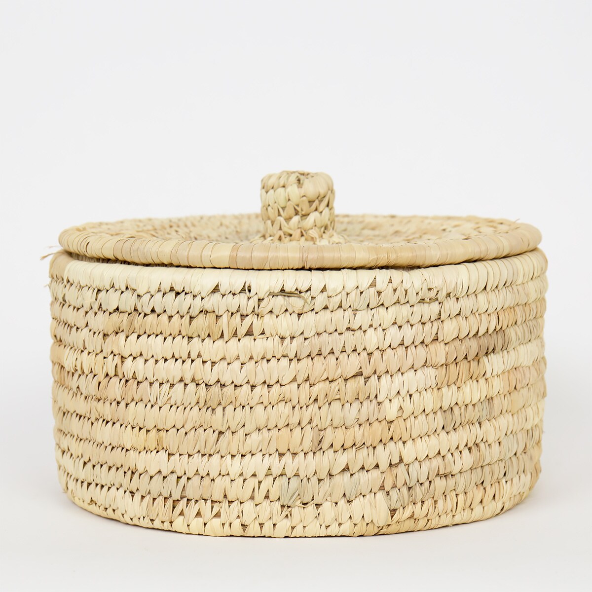 PALM UNIT Basket w lid M, natural