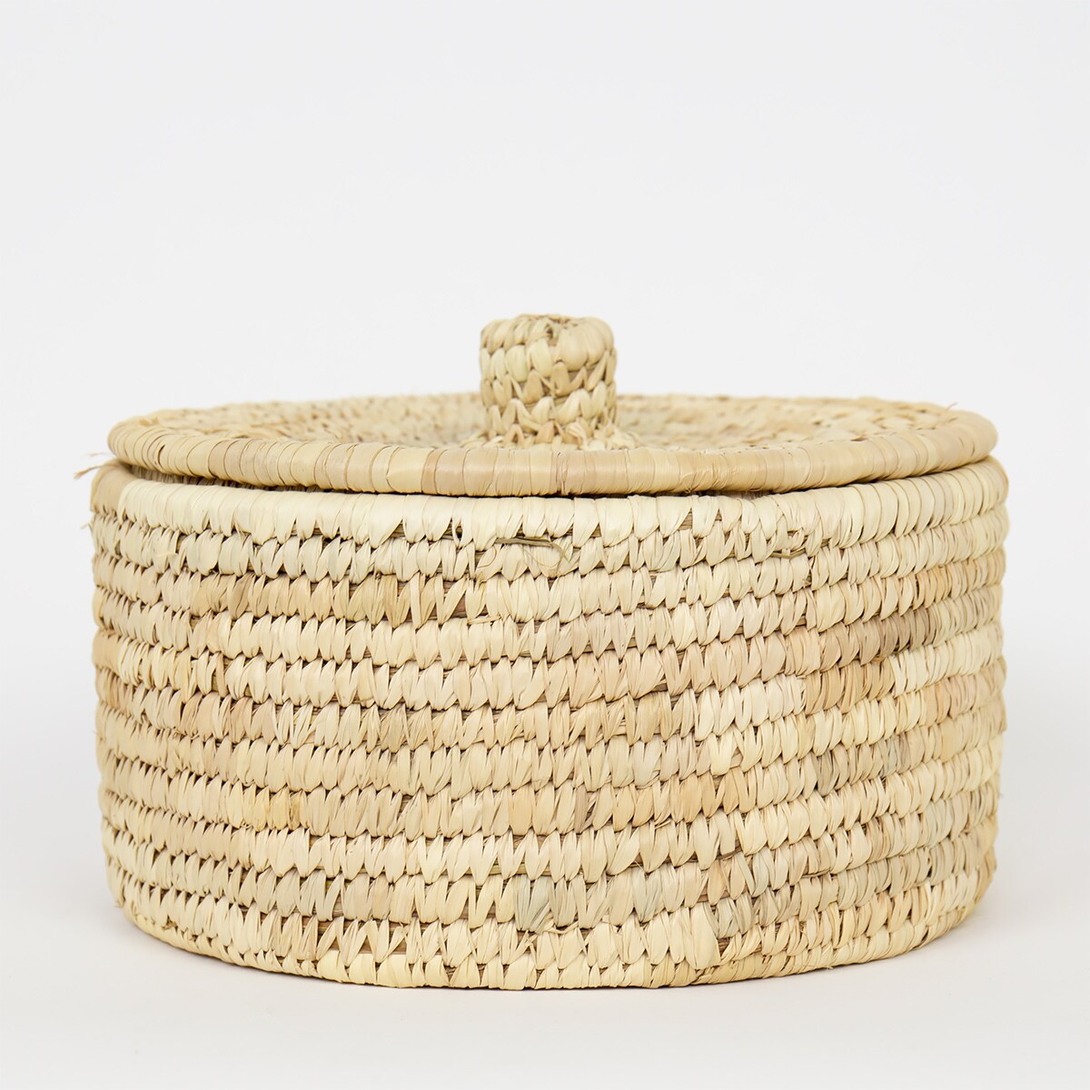 PALM UNIT Basket w lid M, natural