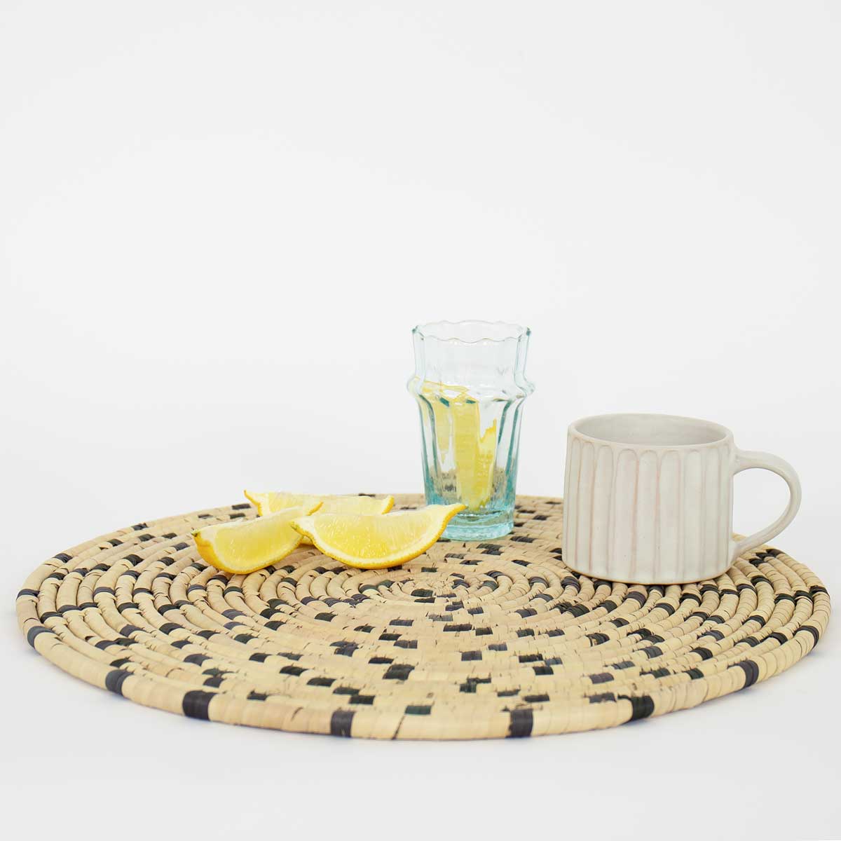 PALM DOT Trivet, natural/black