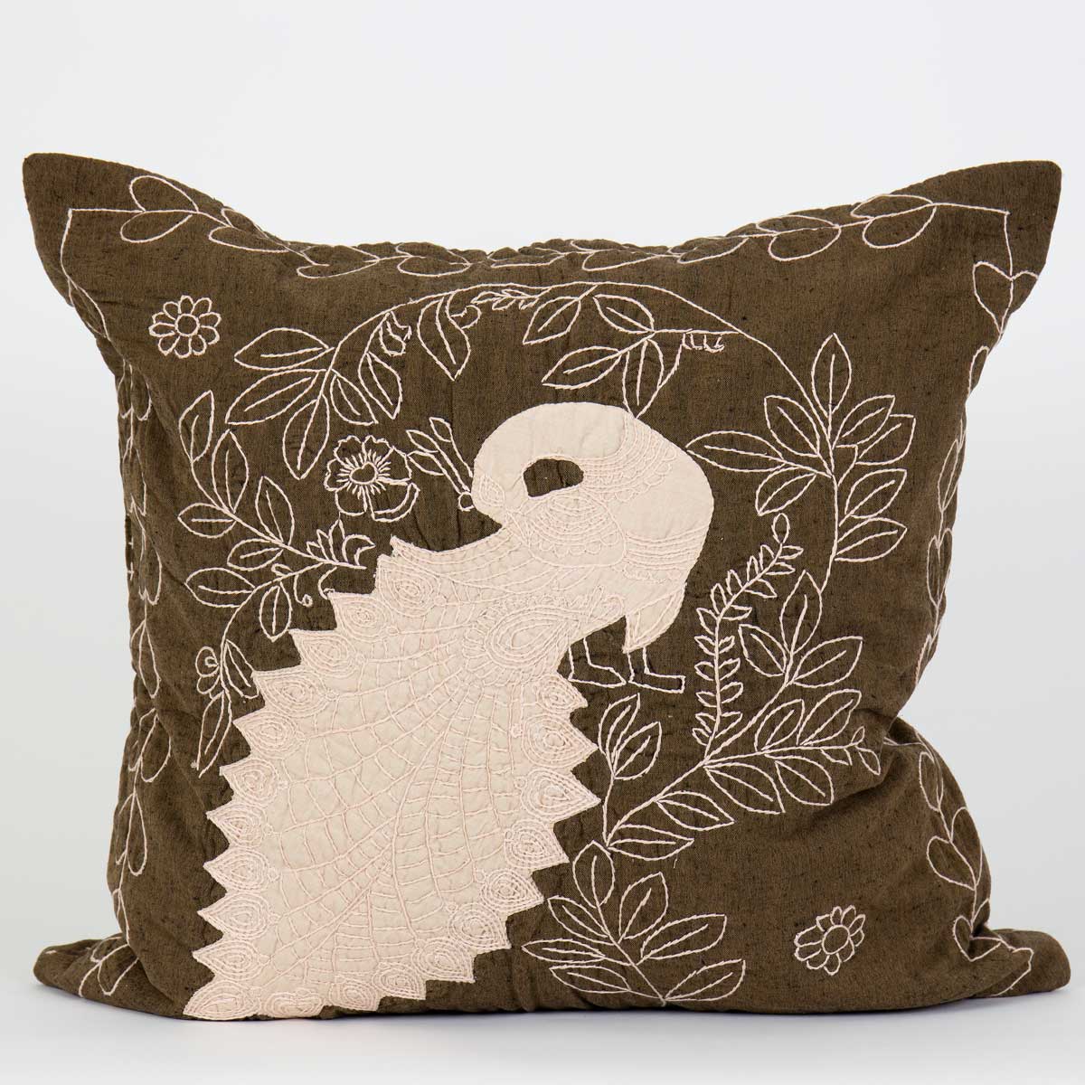 PEACOCK Kuddfodral 60x60, brun