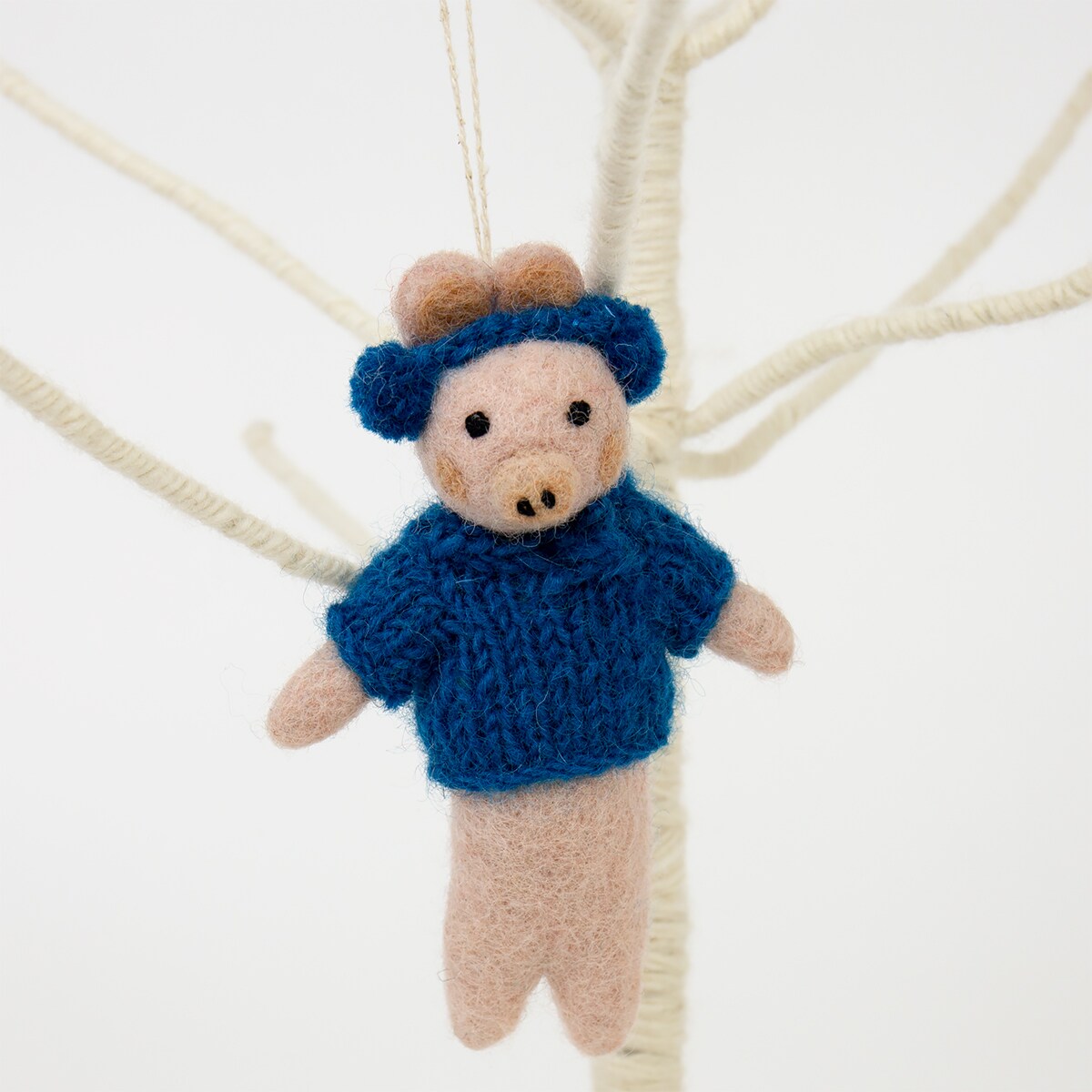 PIG EARMUFF Christmas pendant