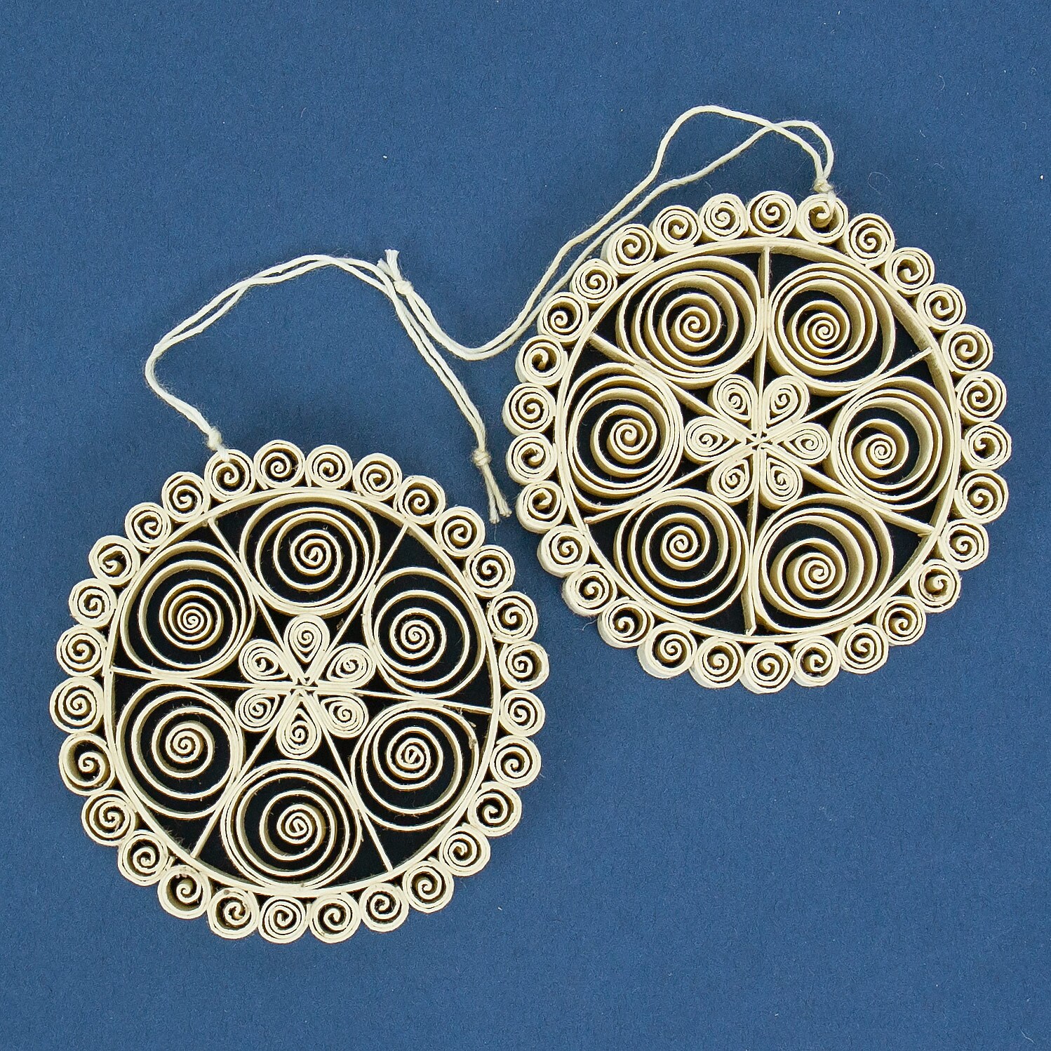 QUILLED BALL Julhänge, 2-pack