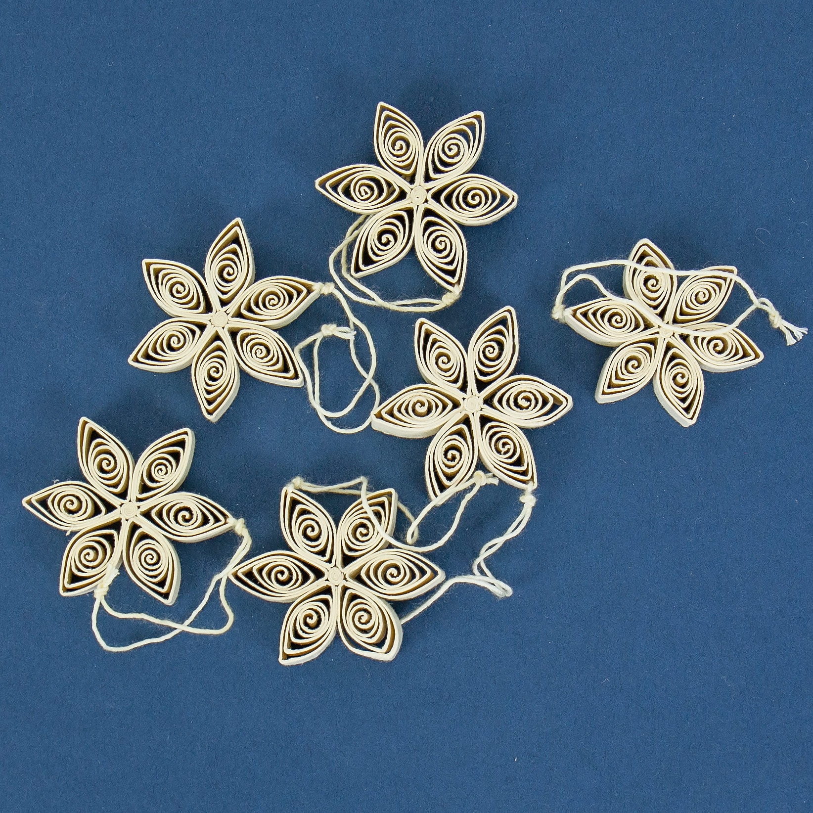 QUILLED MINI Julhänge, 6-pack