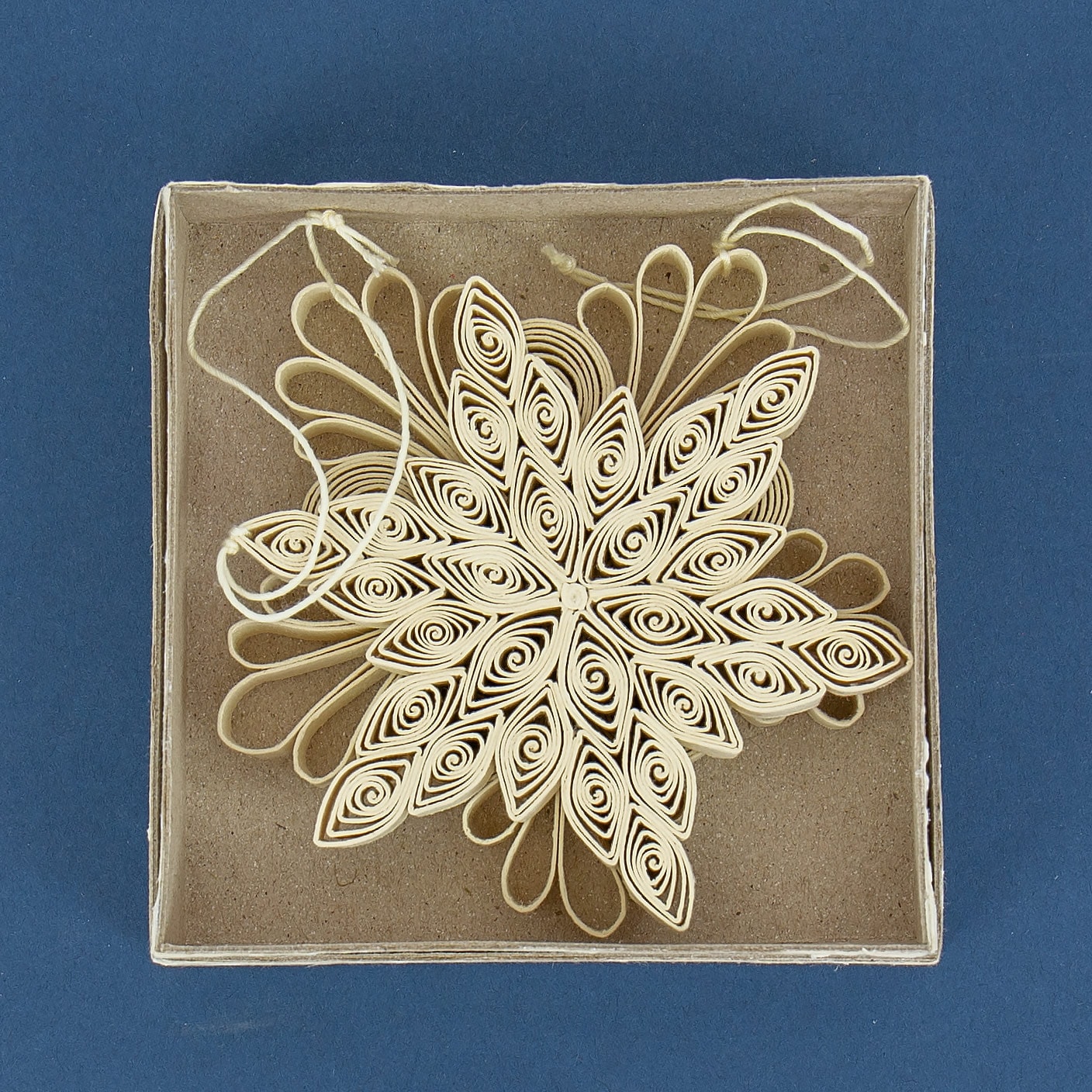 QUILLED Julhänge 2-p, vit