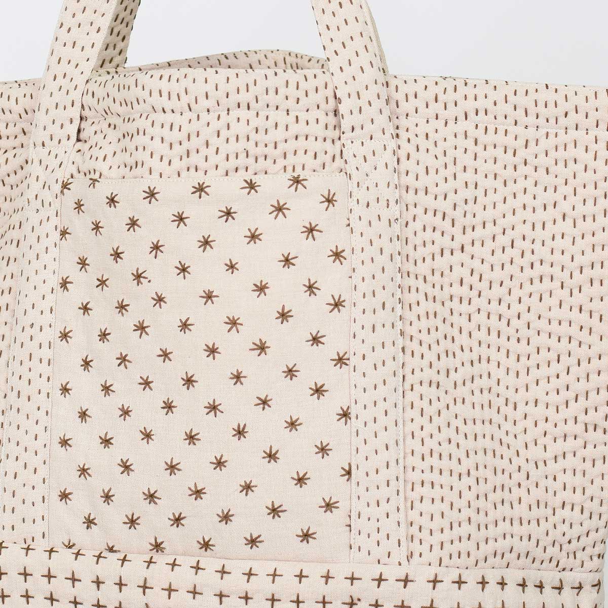 QUILTED Väska, beige