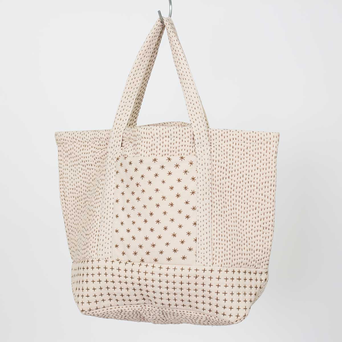 QUILTED Väska, beige