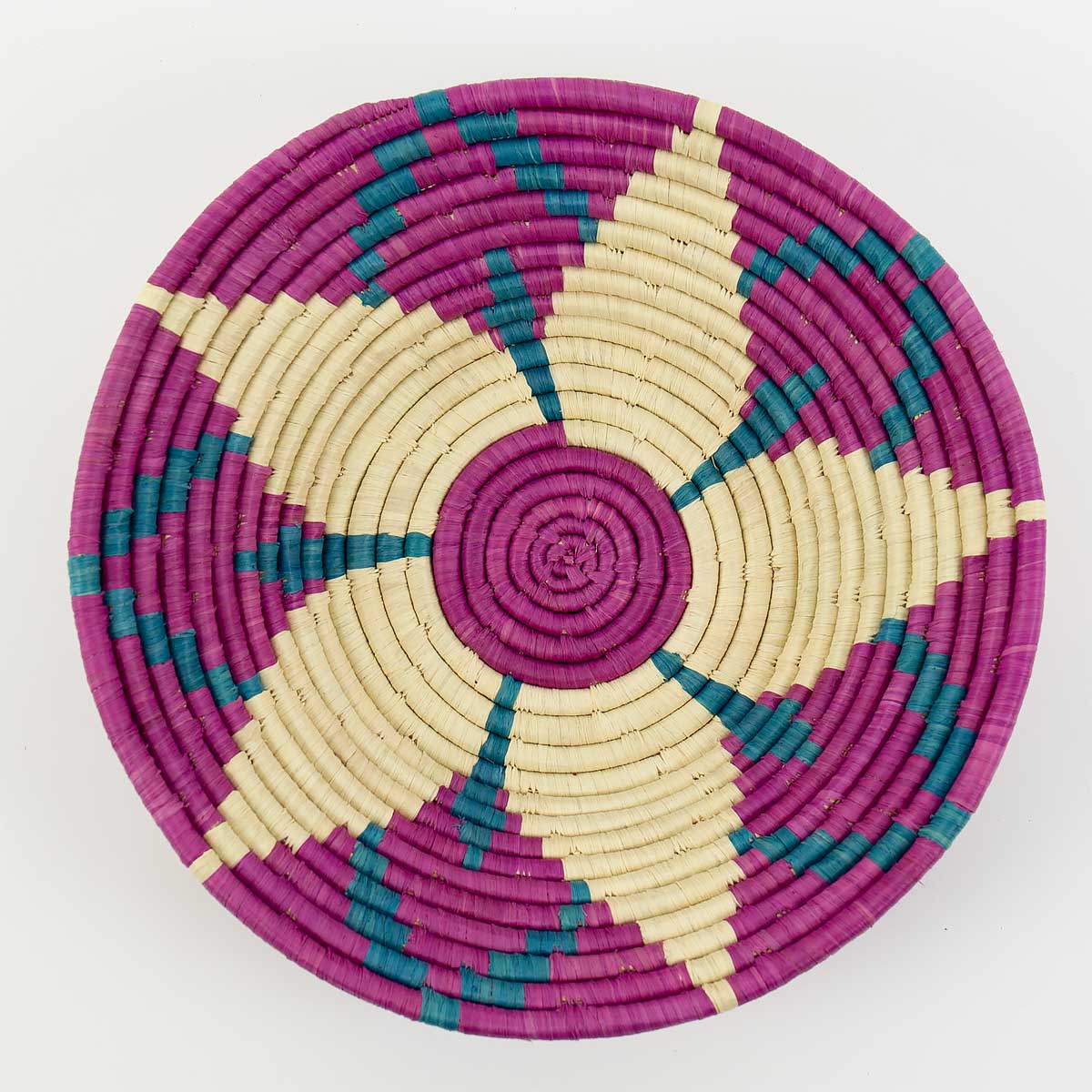 RAFAELA Bread Basket M, cerise/white/blue