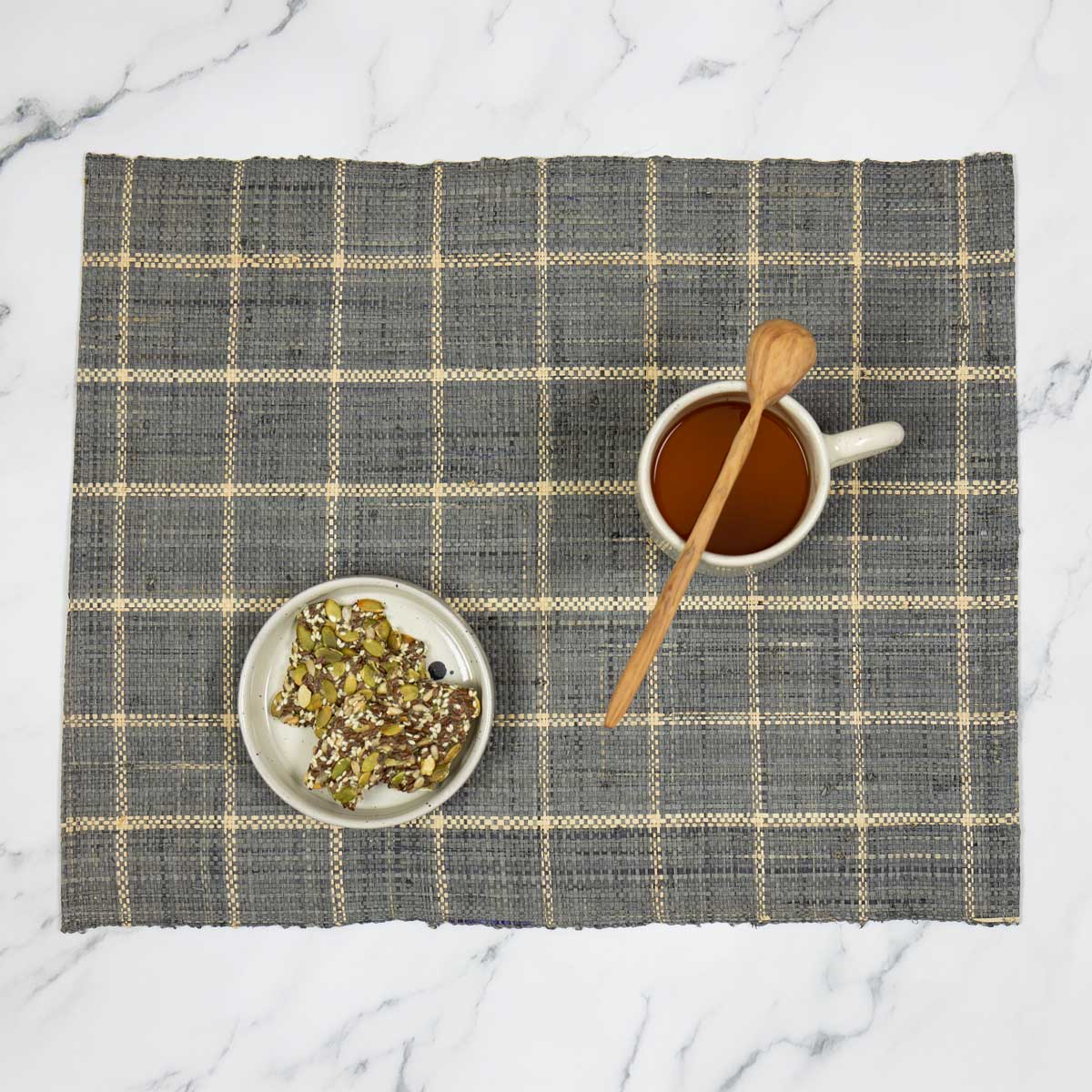 RAFFIA Tablett, grå