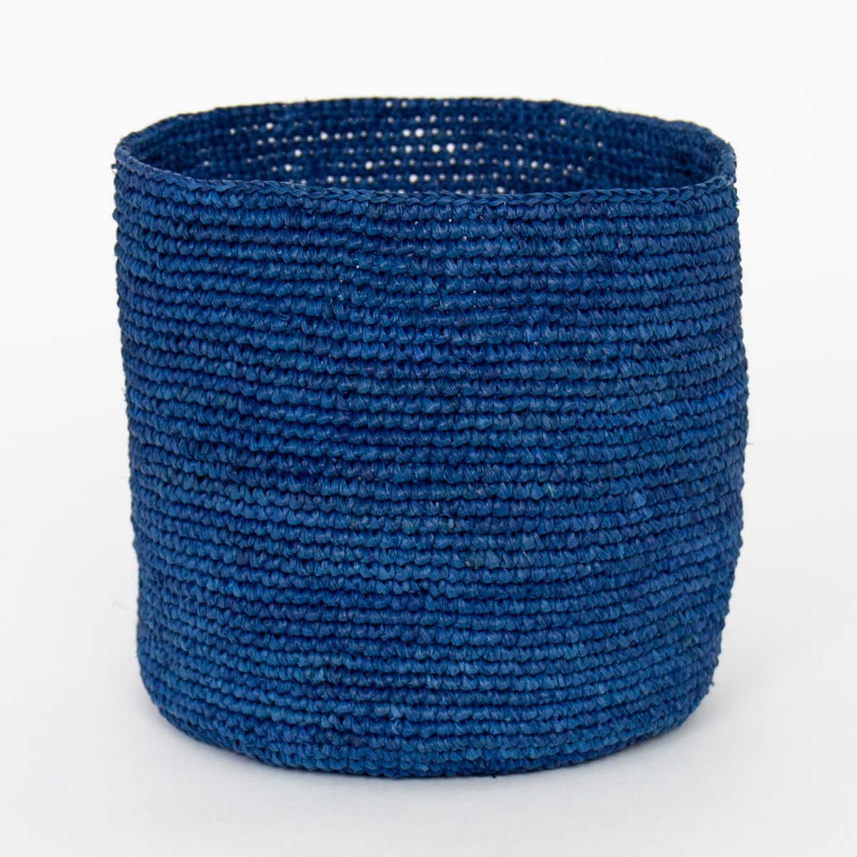 RAFFIA Basket M, blue
