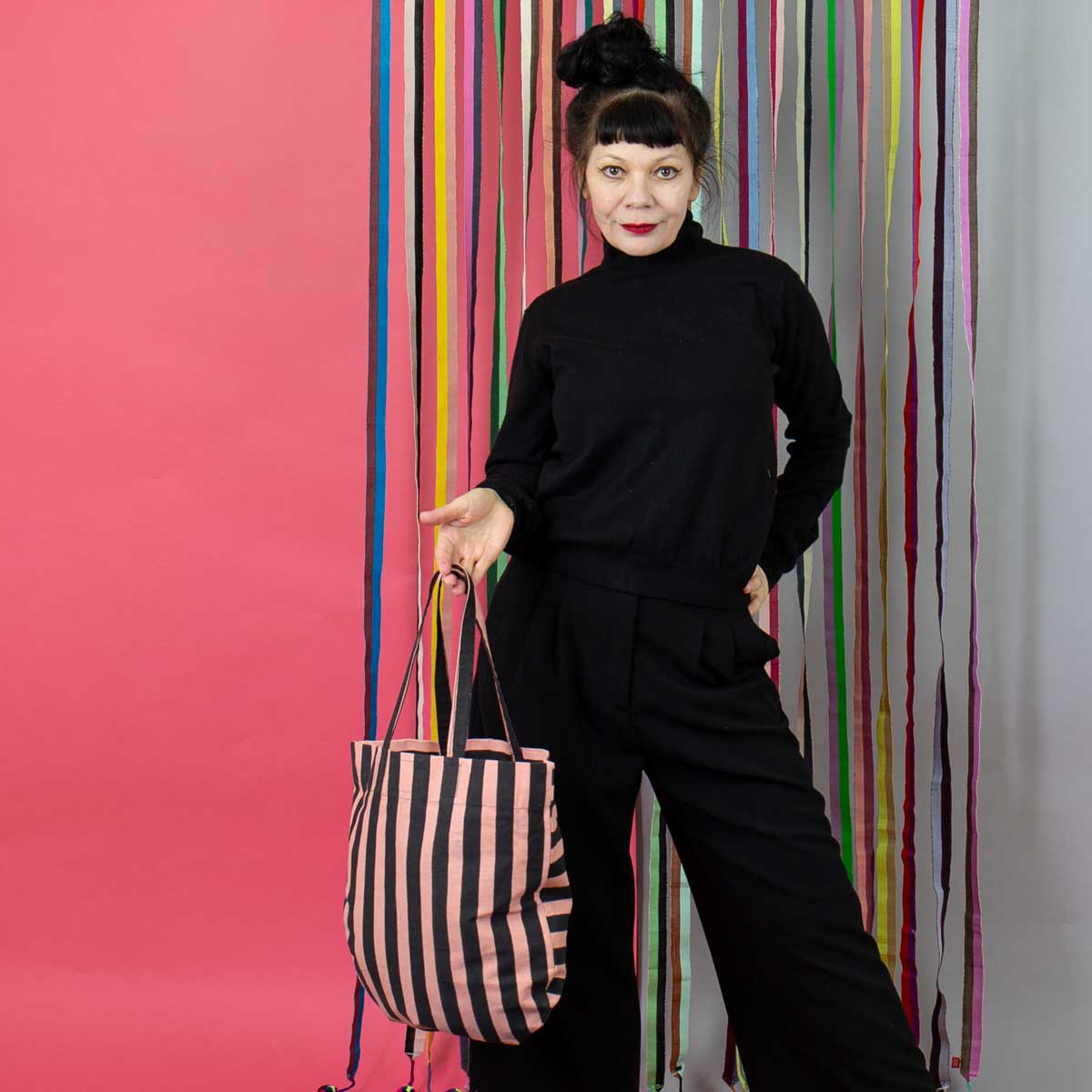 RANDA Bag, black/pink