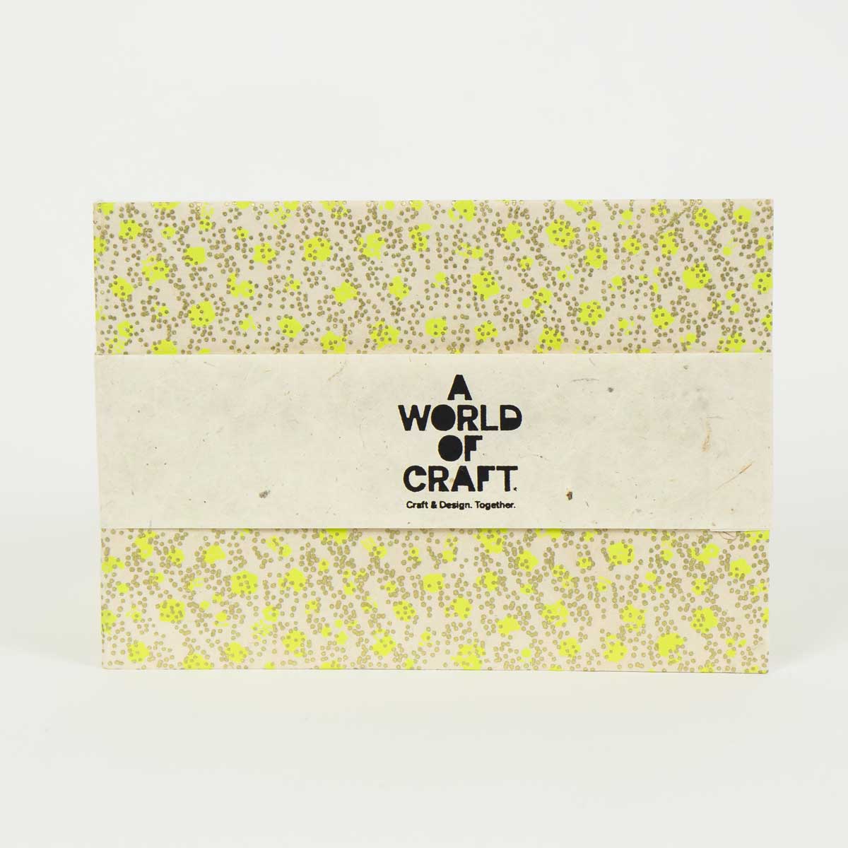 RANUNCULUS Notebook A6, lime/gold