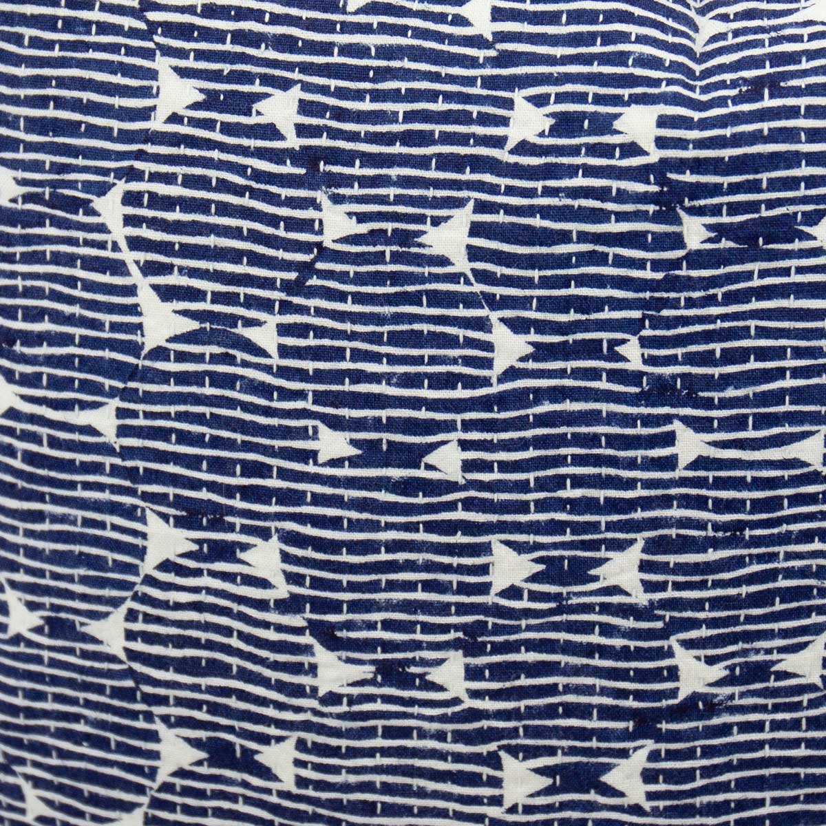 ROUNDS Cushion cover 50x50, blue/white