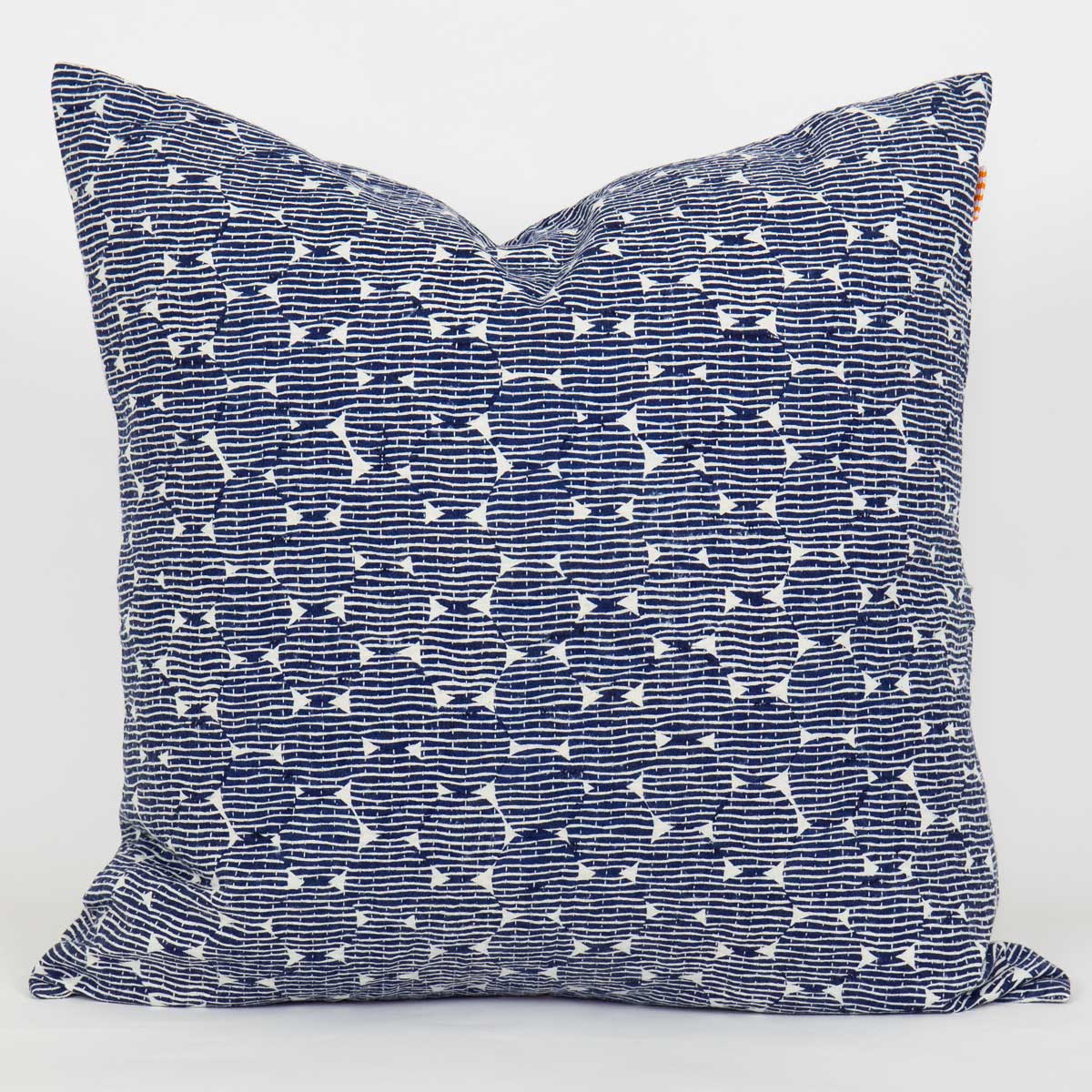 ROUNDS Cushion cover 50x50, blue/white