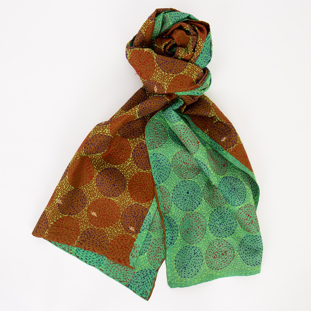 ROUND VINTAGE Silk scarf S, no12