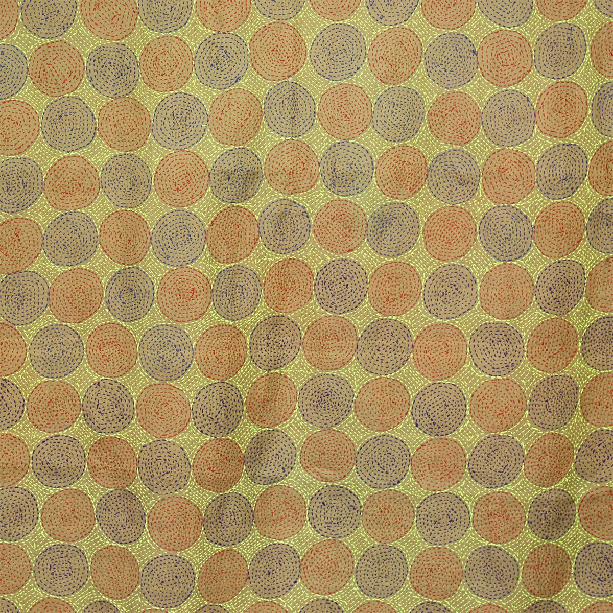 ROUND VINTAGE Silk scarf L, no8