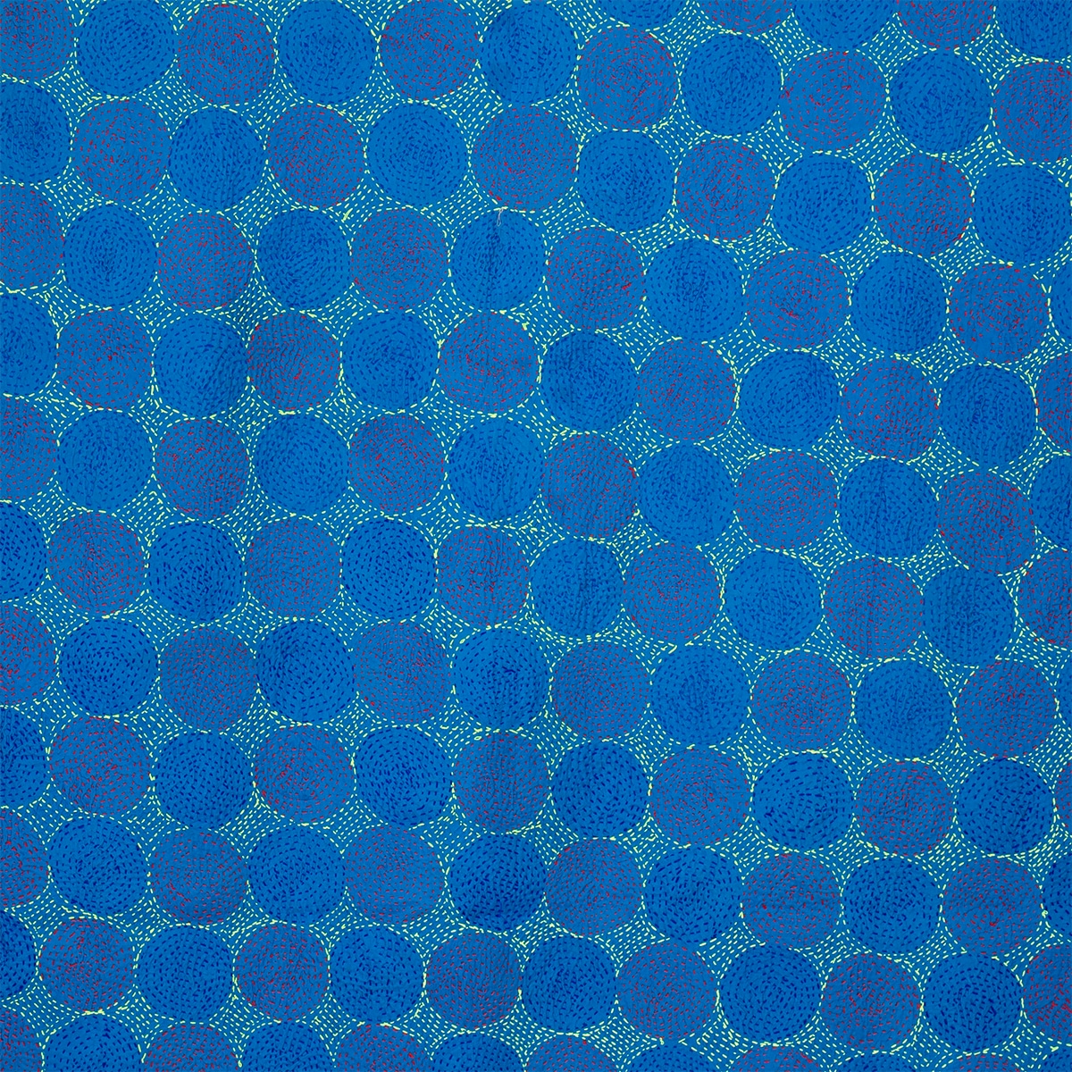 ROUND VINTAGE Silk scarf L, no8