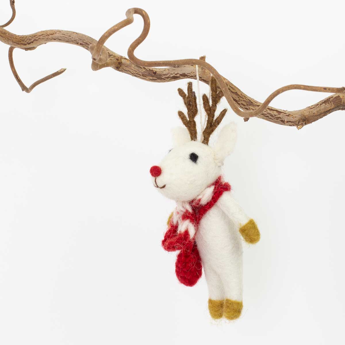 RUDOLPH W SCARF Ornament