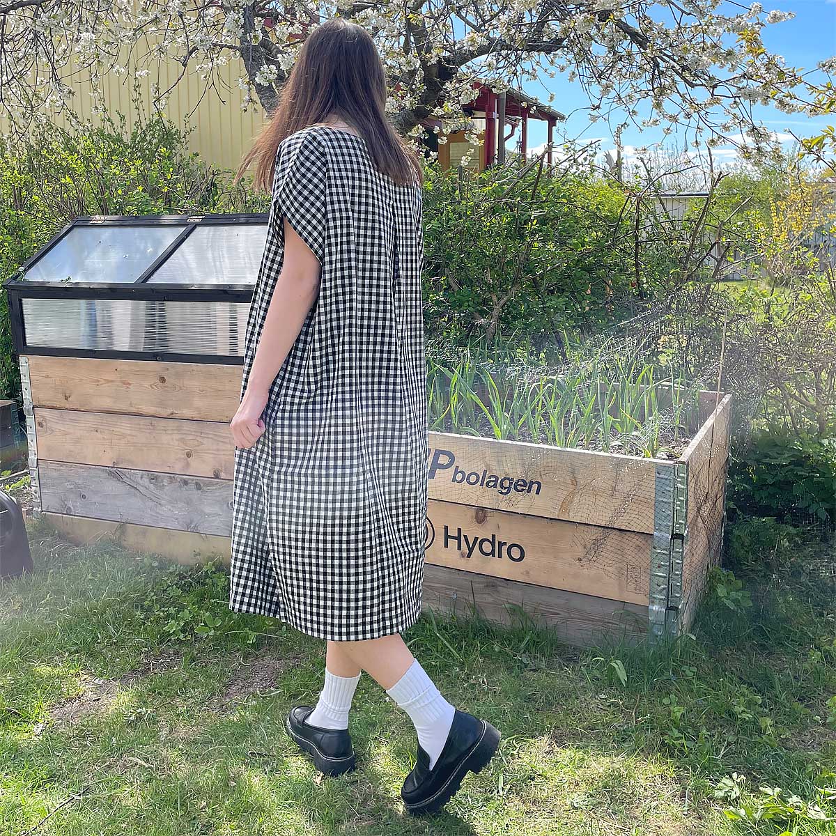 RUTEN Dress, black/white