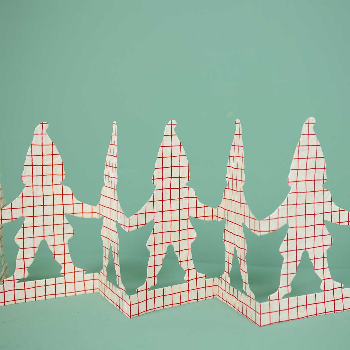 Bordsdekoration med tomtar