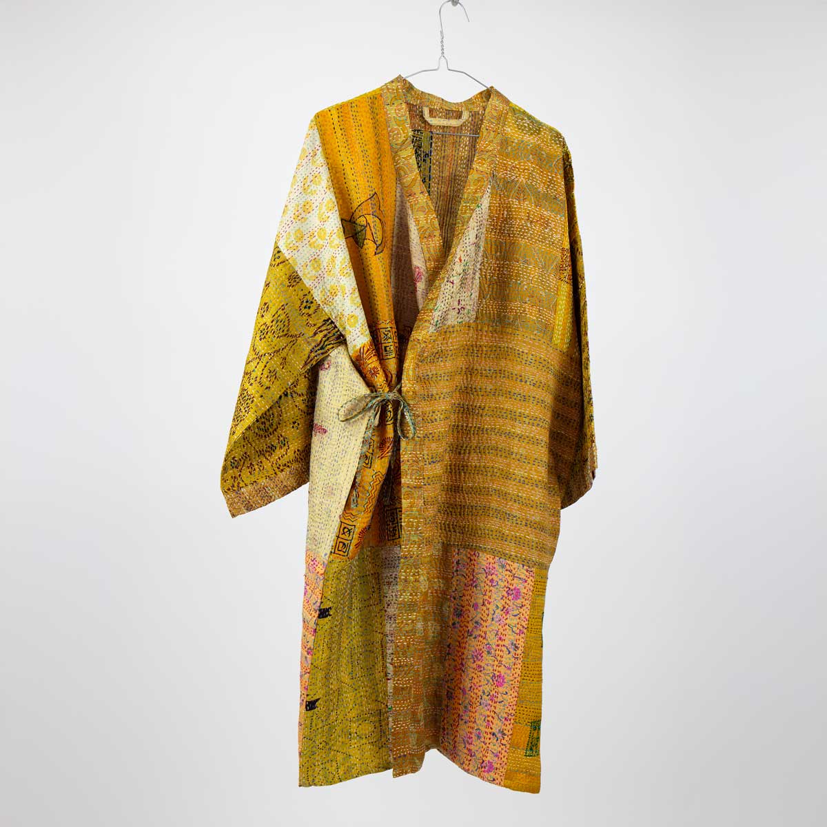 SARI SILK Kimono one size, gul