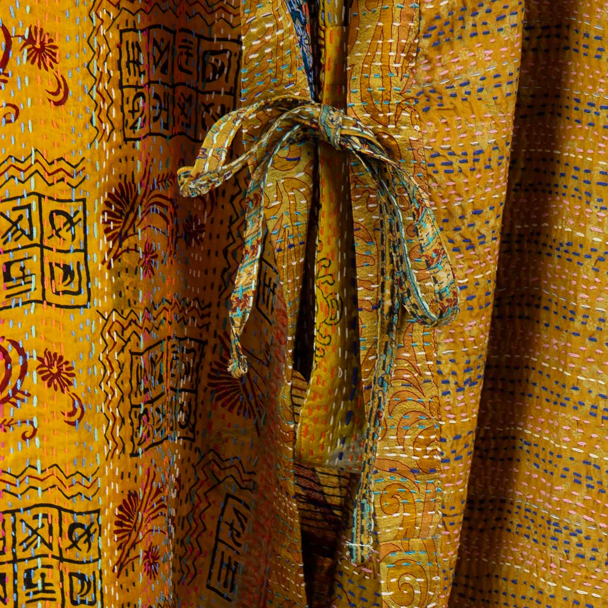 SARI SILK Kimono one size, gul