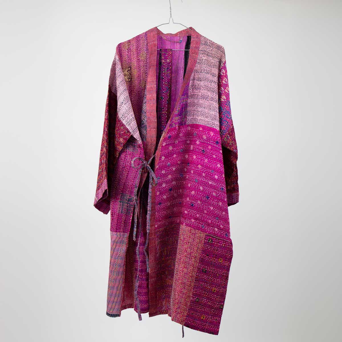 SARI SILK Kimono one size, rosa