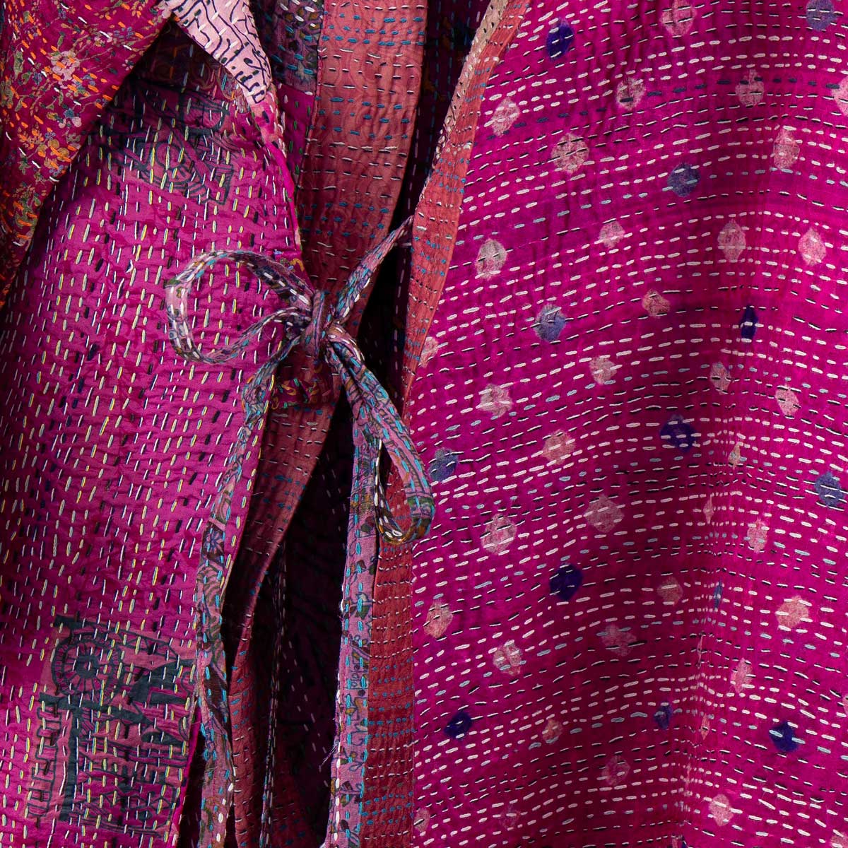 SARI SILK Kimono one size, rosa
