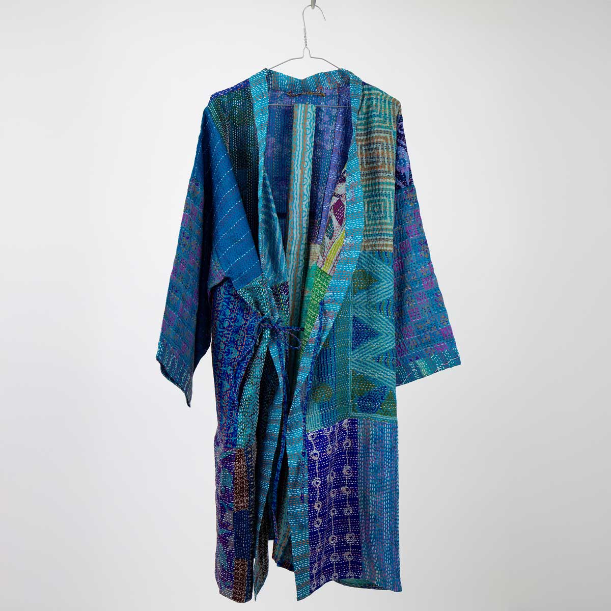 SARI SILK Kimono one size, turkos