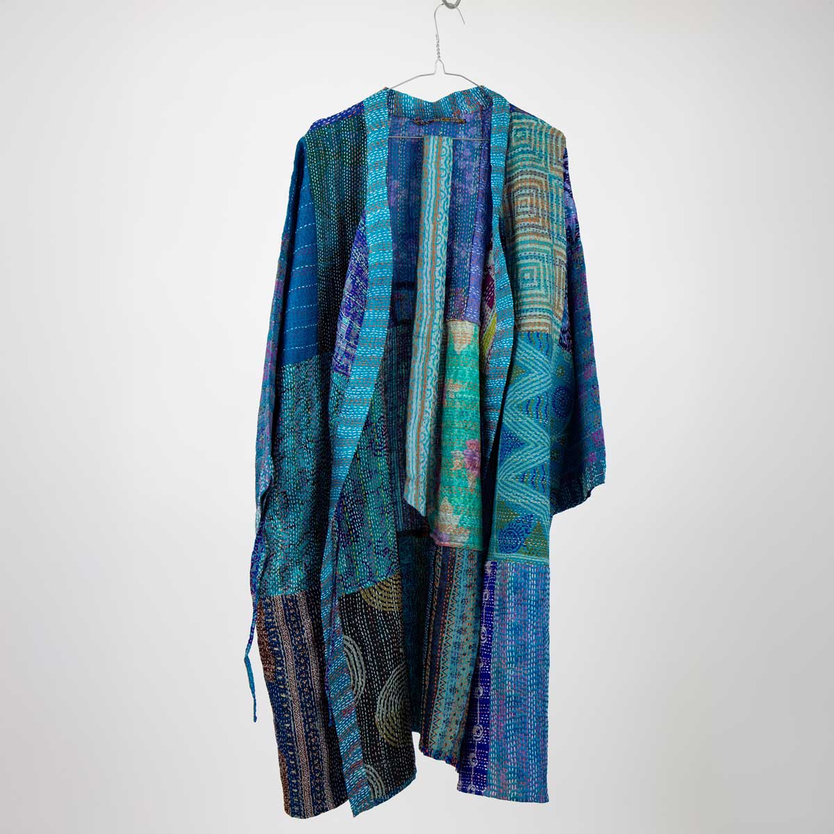 SARI SILK Kimono one size, turkos
