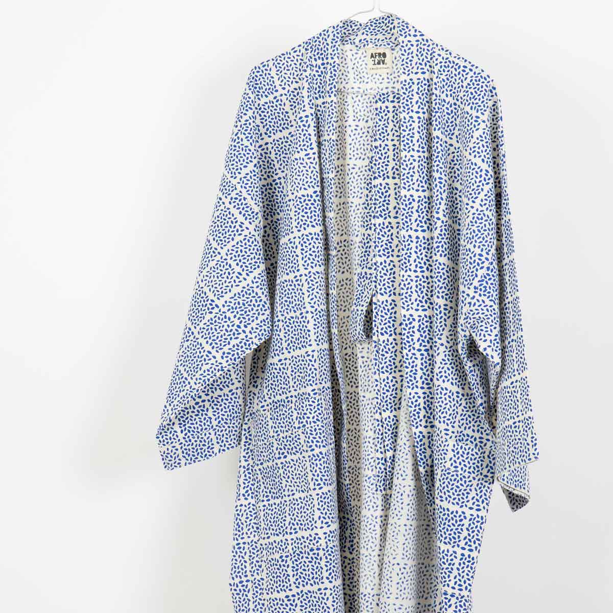 SEED Kimono One size, blå/vit