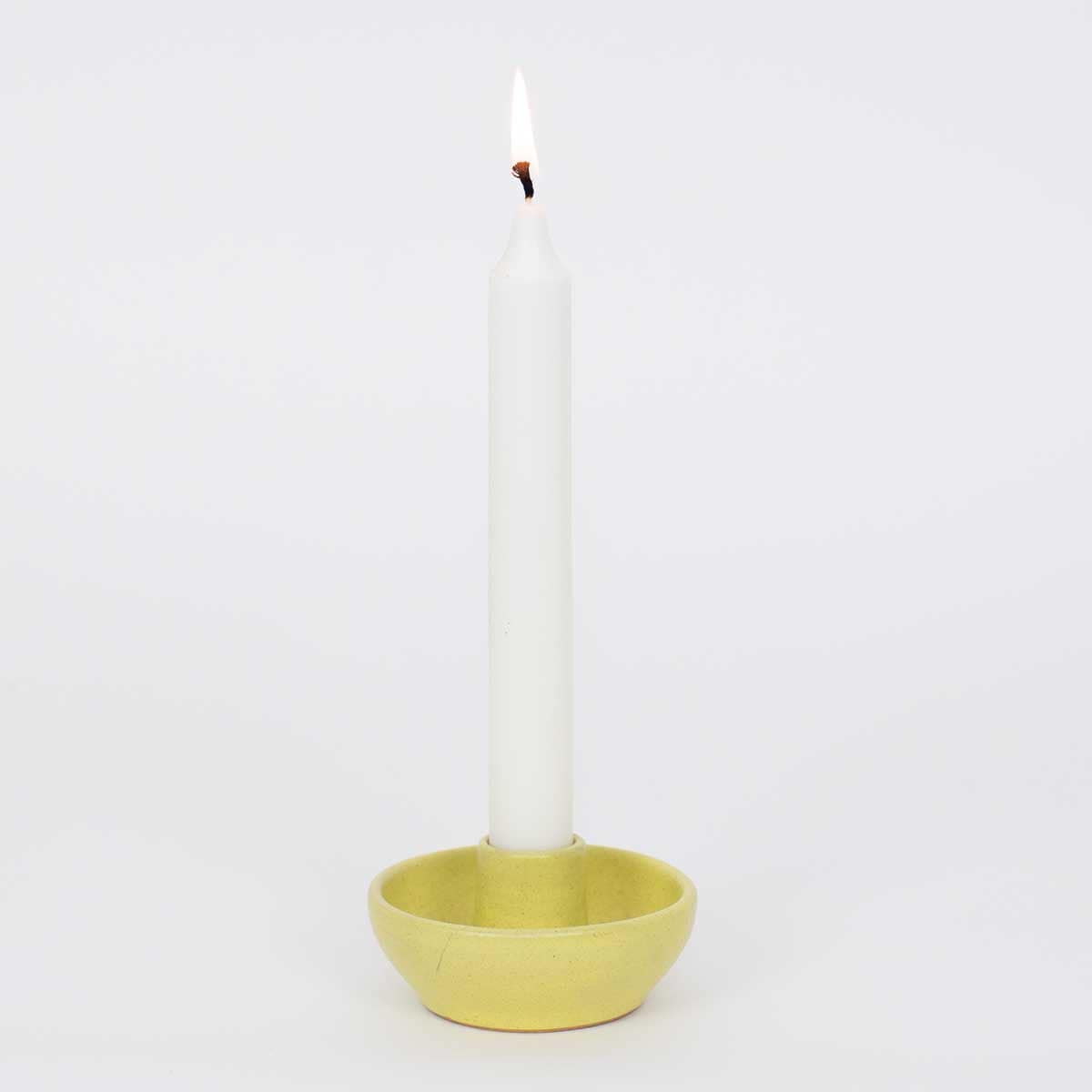 SELMA Candle holder, yellow