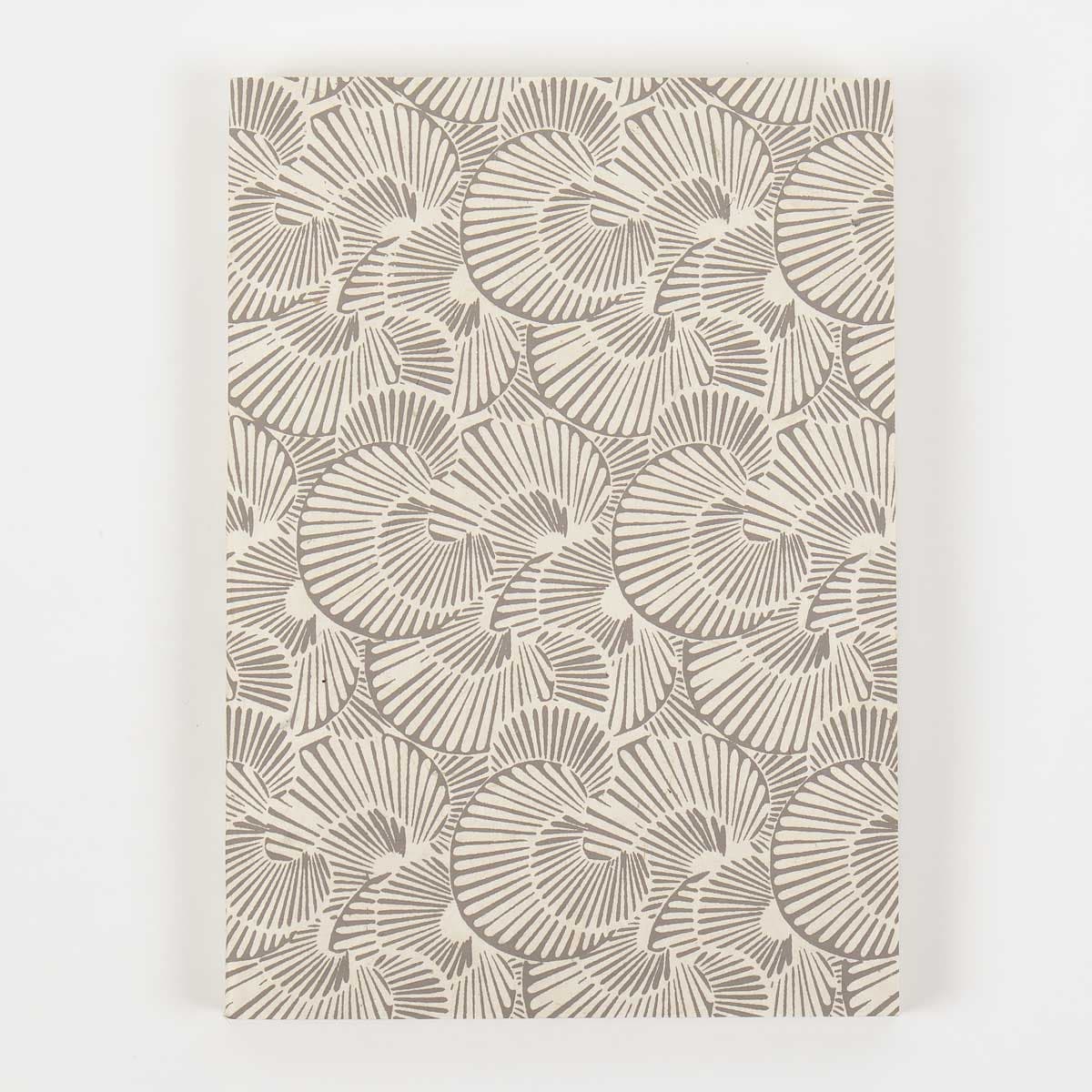 SHELL Notebook A5, offwhite/brown