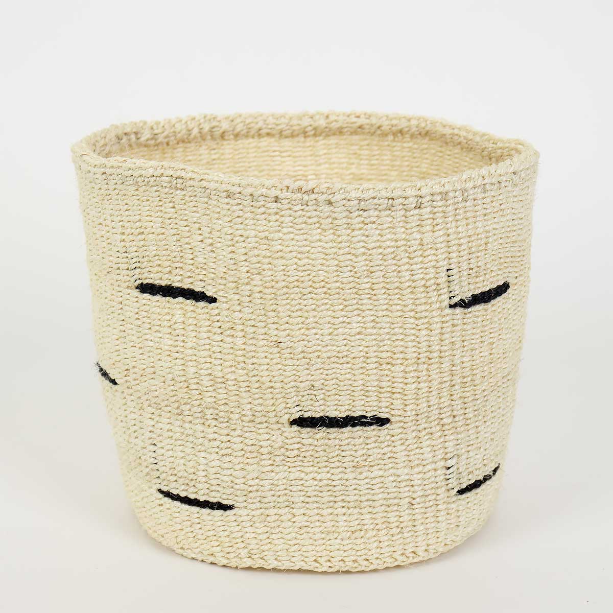 SISAL MOOD Basket stripe M, white/black
