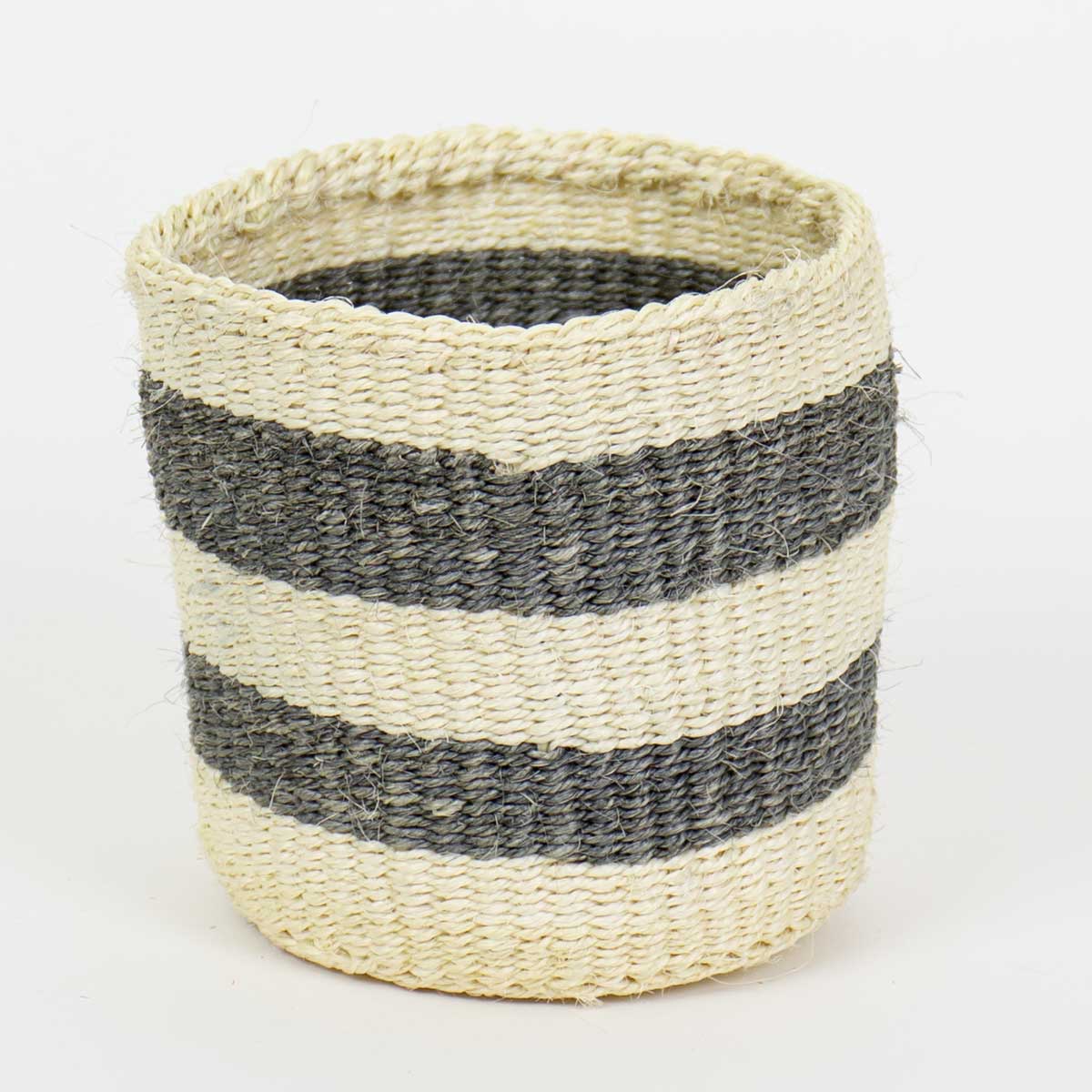 SISAL Basket M, white/grey