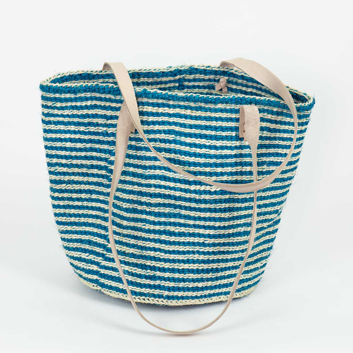 SISAL Bag, turquoise/white