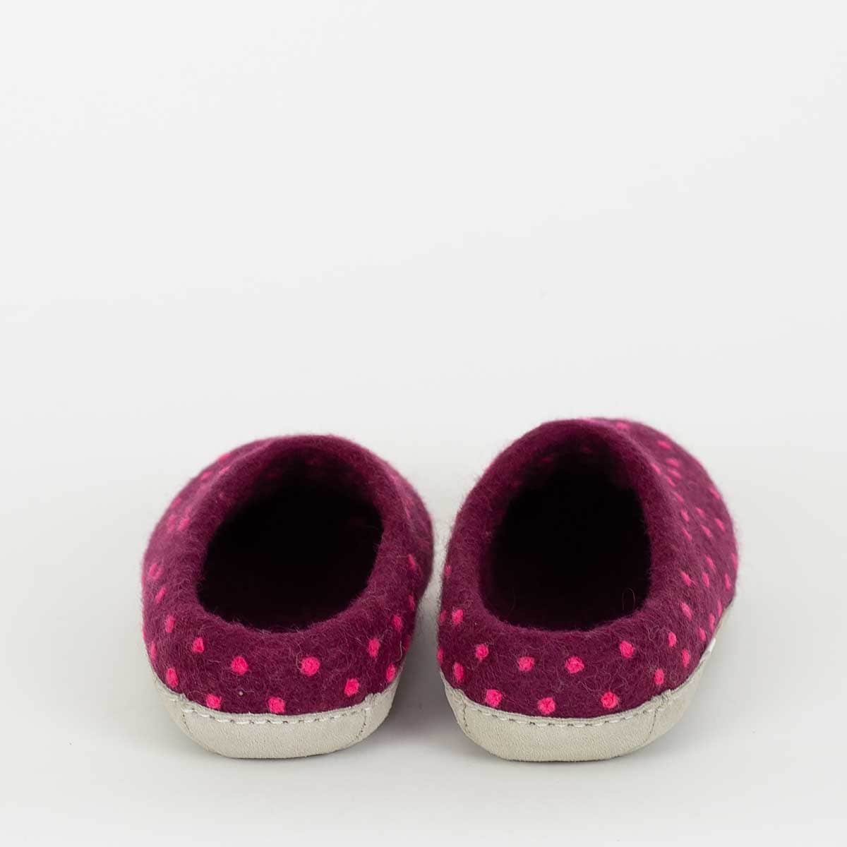SLIP DOTTED Slippers, plum/pink