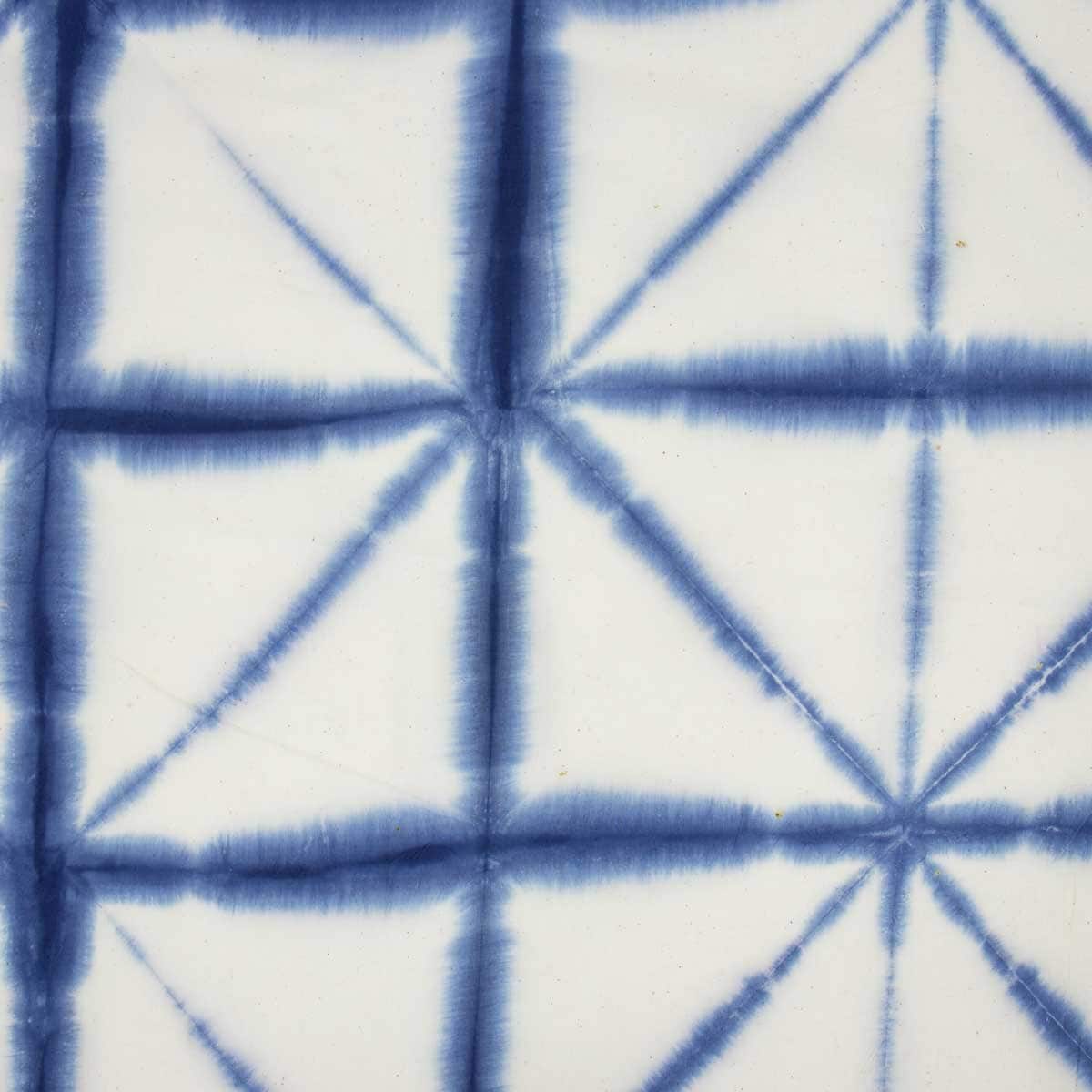 SMALL STAR BATIK Fabric, white/blue