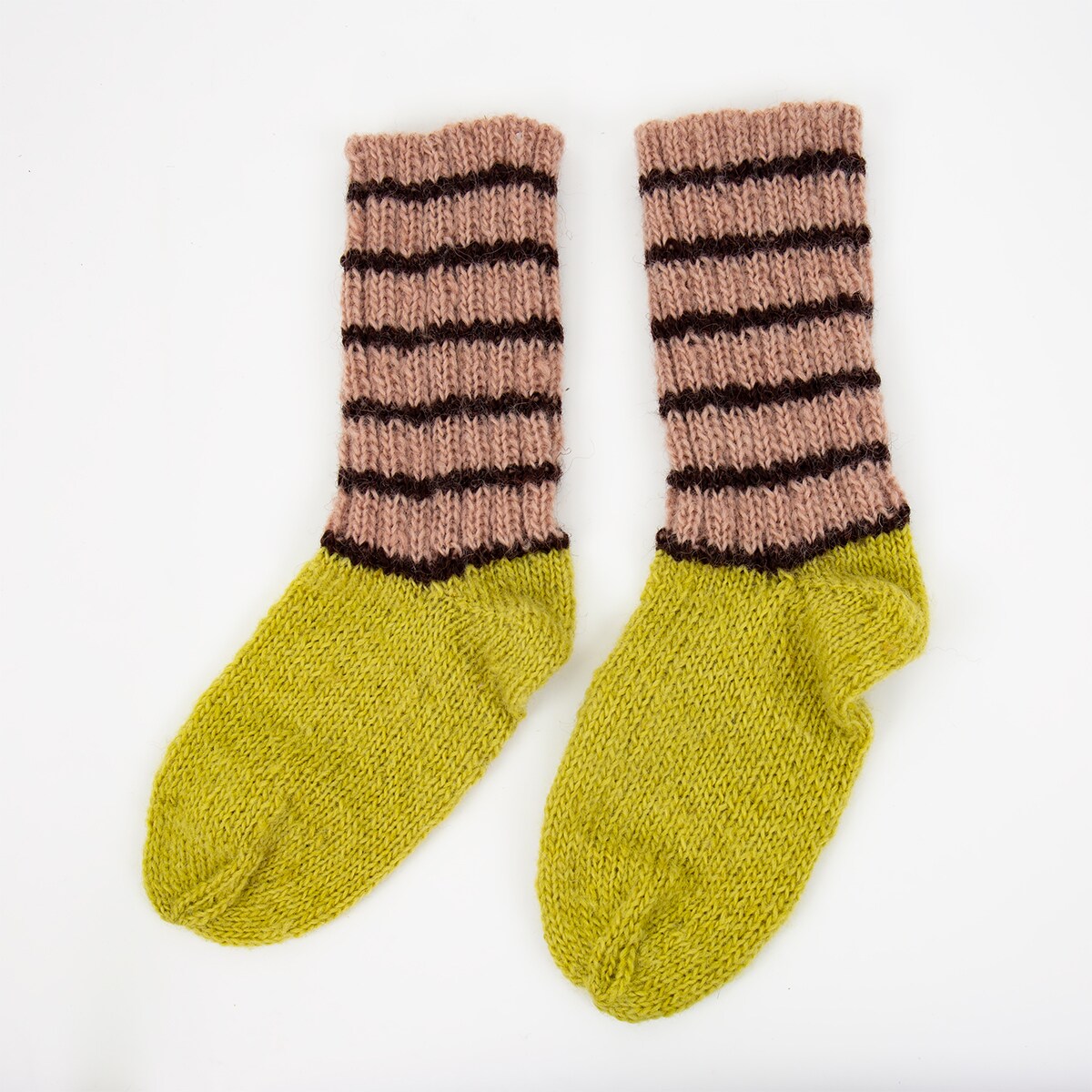 KNITS Socks S, yellow/pink