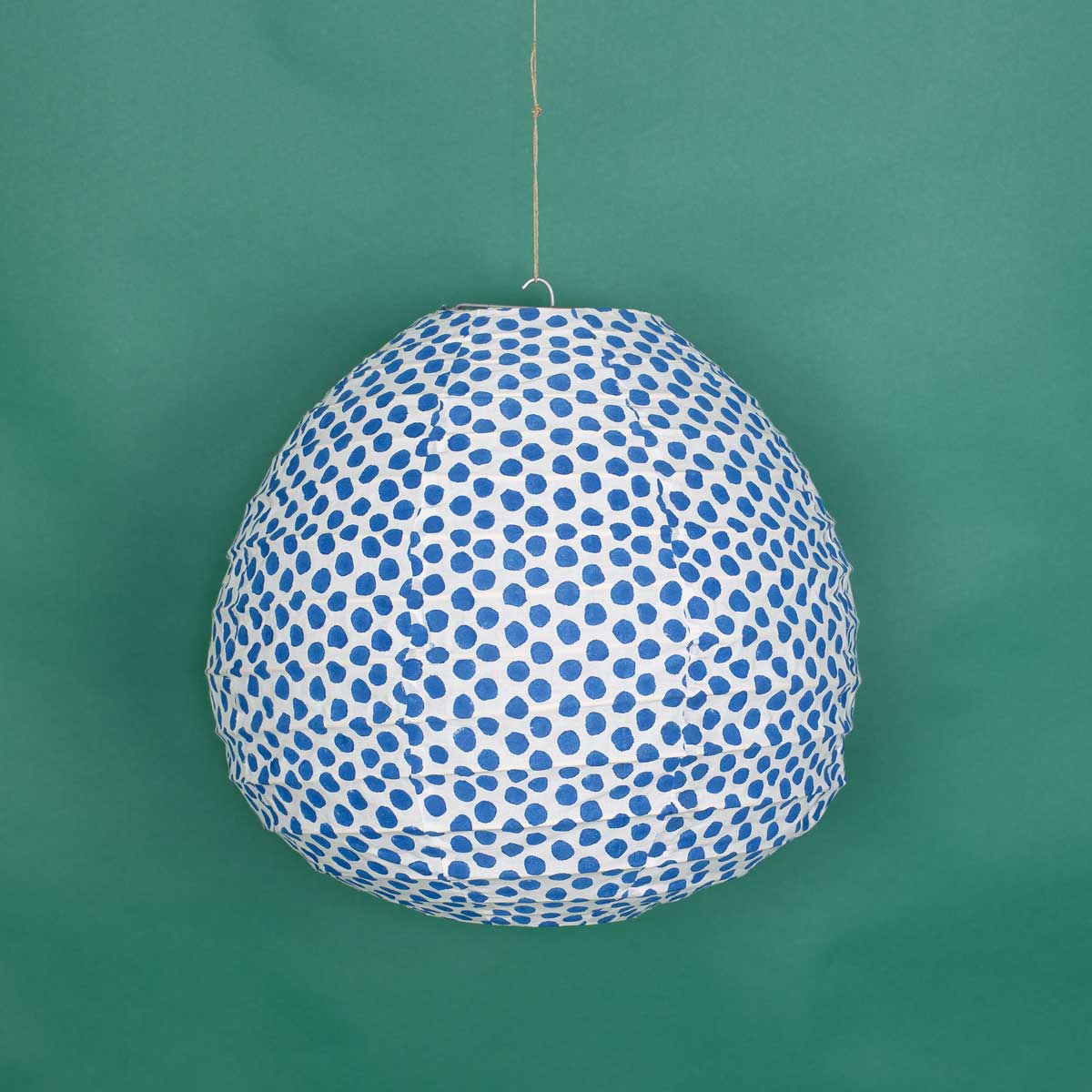 SPOT ON DROP Lampshade XS, blue/white